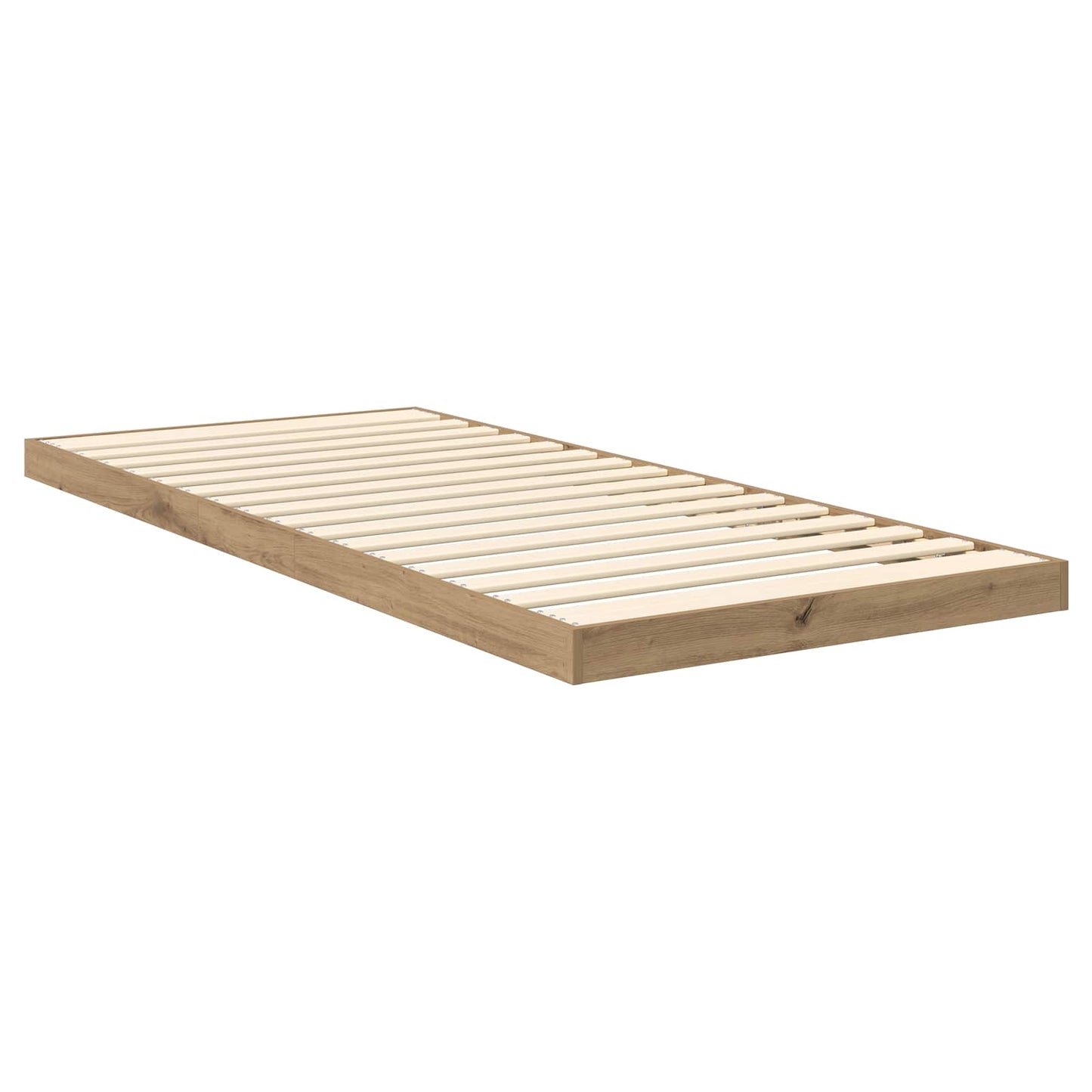 Vloer bedframe Artisan Eiken 80 x 200 cm Bewerkt hout is nu te koop bij PeponiXL, paradijselijk wonen!