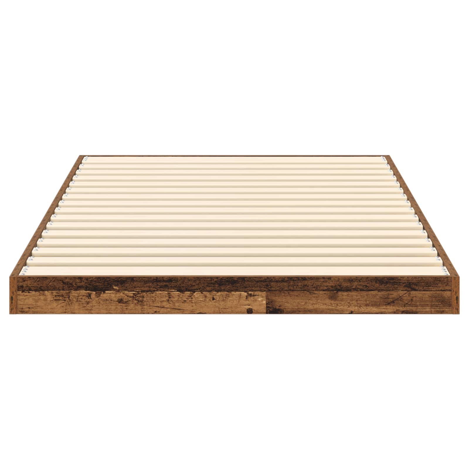 Vloer bedframe Oudhout 90 x 200 cm Bewerkt hout is nu te koop bij PeponiXL, paradijselijk wonen!