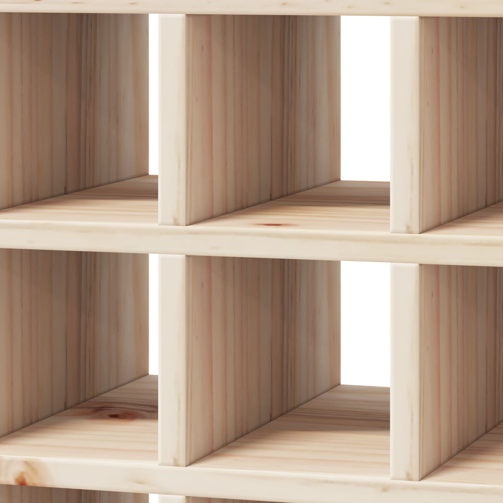 Wijnrek 2 pcs Naturel 56 x 25 x 56 cm Massief grenenhout is nu te koop bij PeponiXL, paradijselijk wonen!