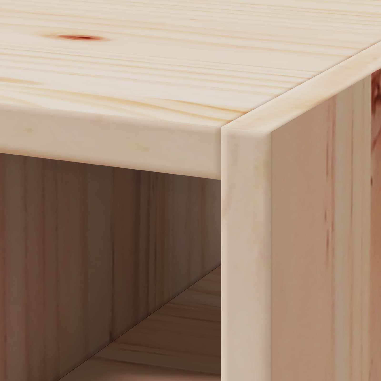 Wijnrek 2 pcs Naturel 56 x 25 x 56 cm Massief grenenhout is nu te koop bij PeponiXL, paradijselijk wonen!