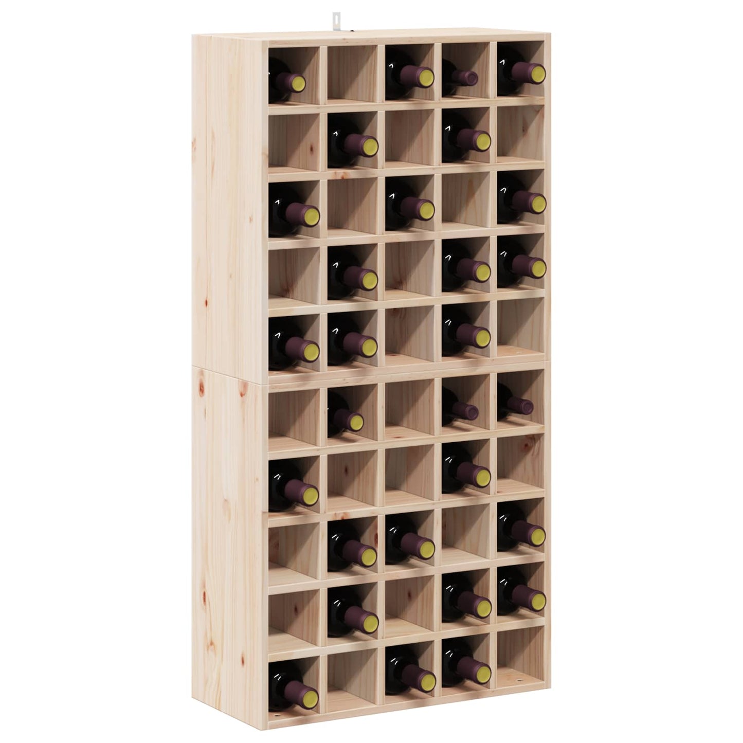 Wijnrek 2 pcs Naturel 56 x 25 x 56 cm Massief grenenhout is nu te koop bij PeponiXL, paradijselijk wonen!