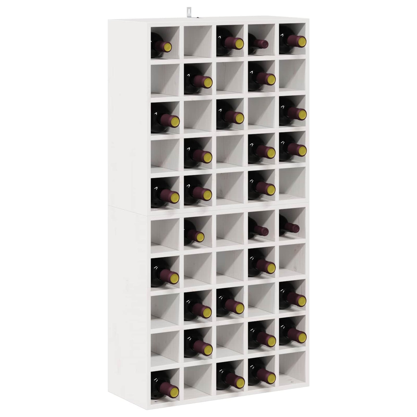 Wijnrek 2 pcs Wit 56 x 25 x 56 cm Massief grenenhout is nu te koop bij PeponiXL, paradijselijk wonen!