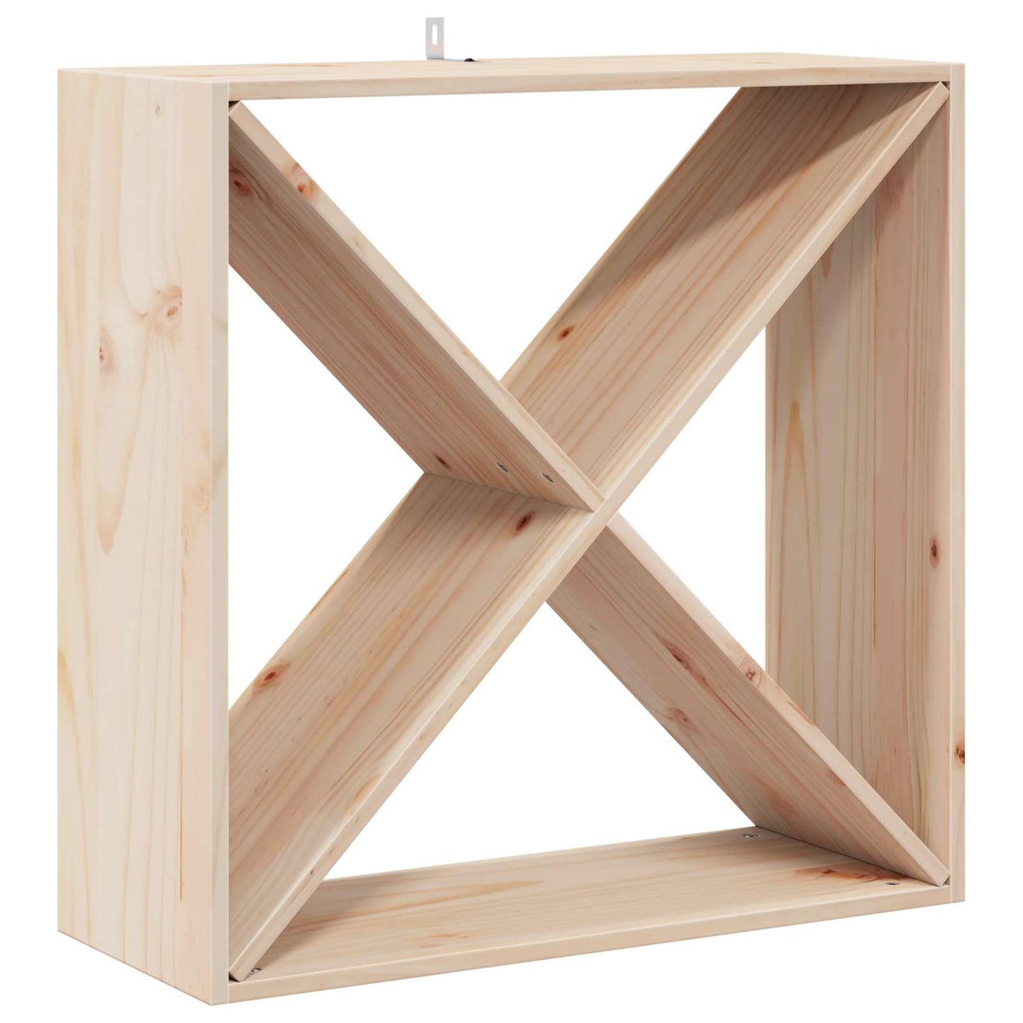 Wijnrek 2 pcs Naturel 62 x 25 x 62 cm Massief grenenhout is nu te koop bij PeponiXL, paradijselijk wonen!