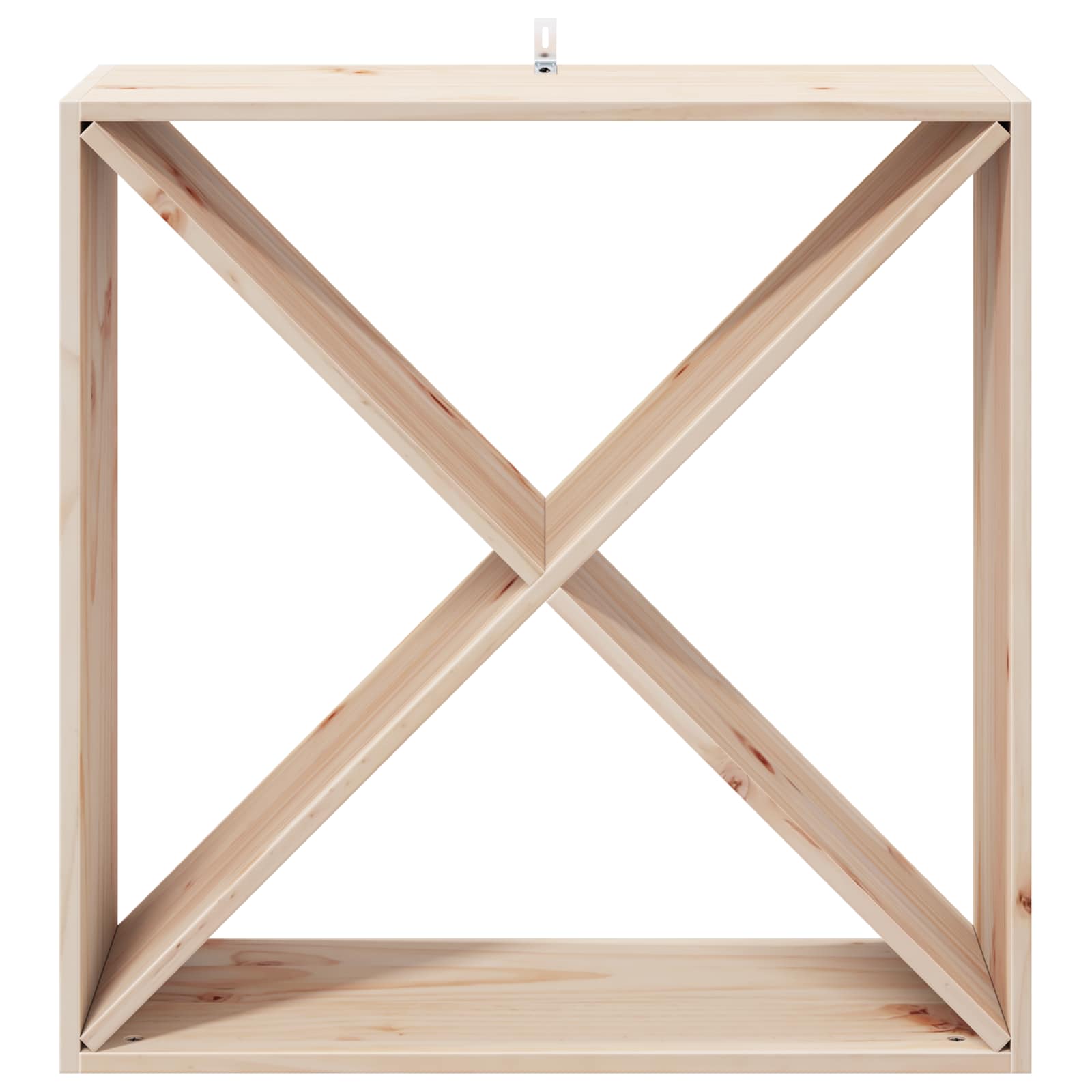 Wijnrek 2 pcs Naturel 62 x 25 x 62 cm Massief grenenhout is nu te koop bij PeponiXL, paradijselijk wonen!