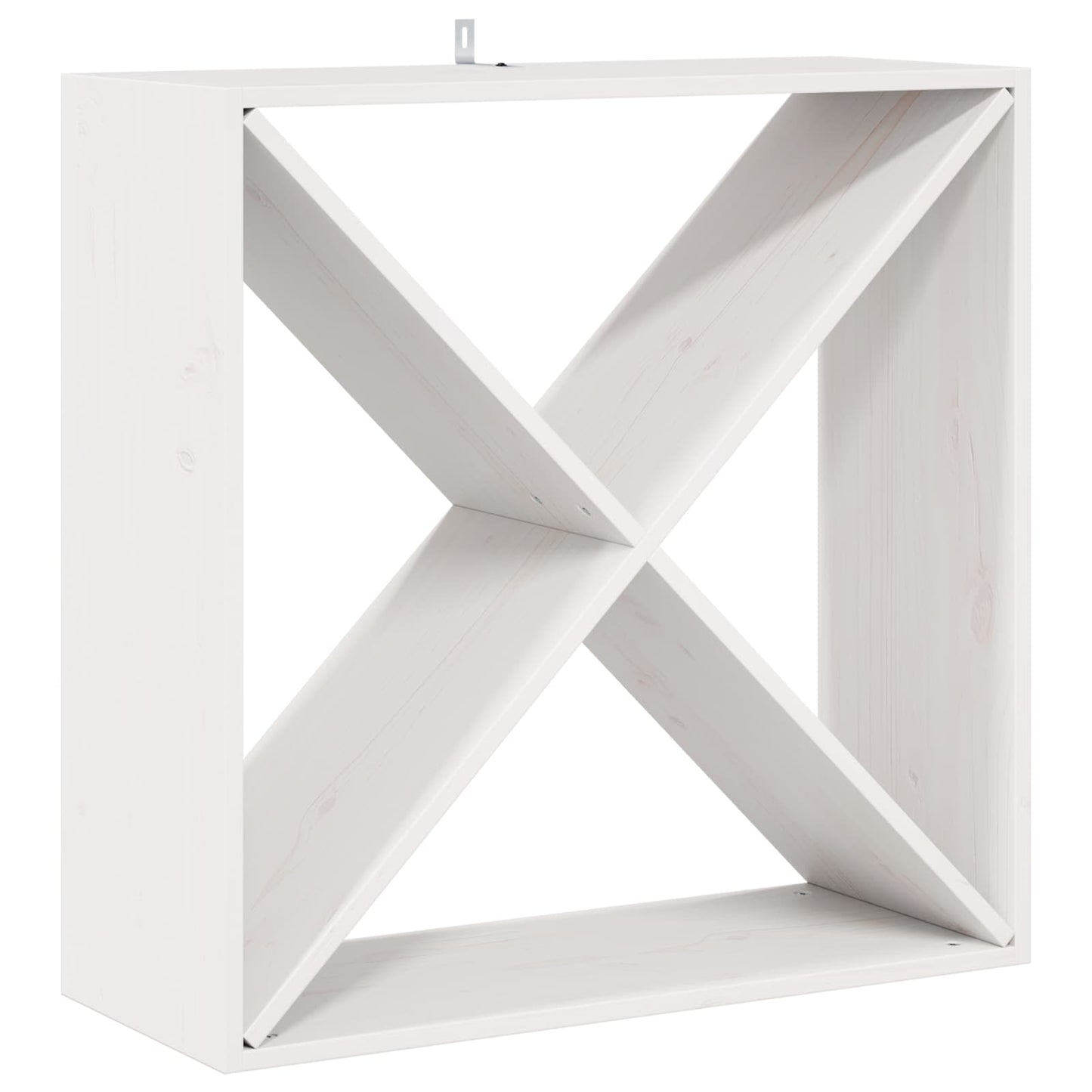 Wijnrek 2 pcs Wit 62 x 25 x 62 cm Massief grenenhout is nu te koop bij PeponiXL, paradijselijk wonen!