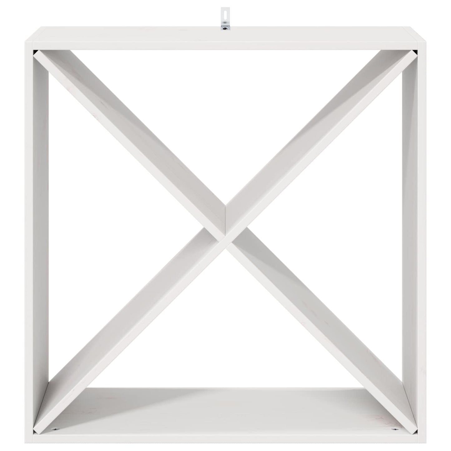 Wijnrek 2 pcs Wit 62 x 25 x 62 cm Massief grenenhout is nu te koop bij PeponiXL, paradijselijk wonen!