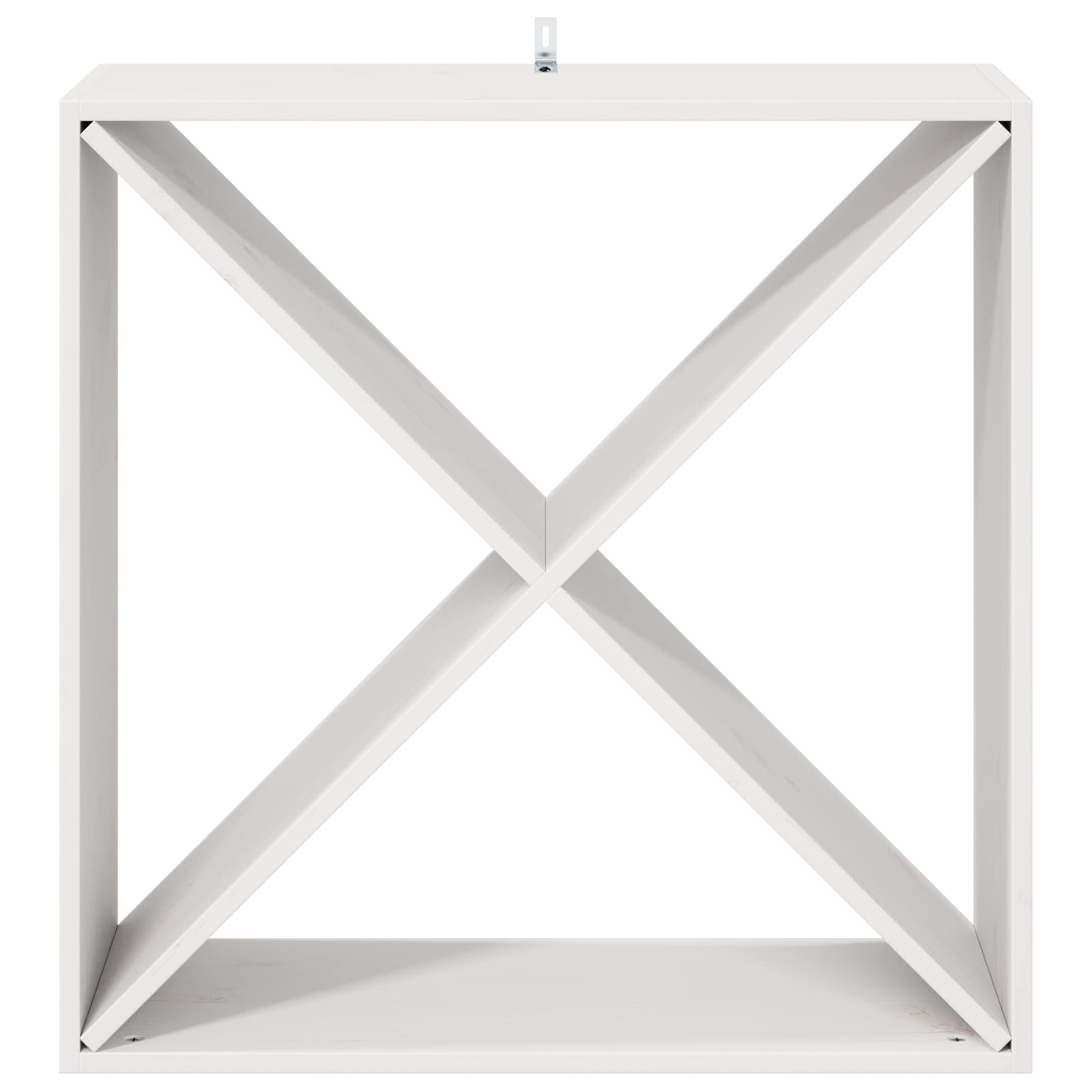 Wijnrek 2 pcs Wit 62 x 25 x 62 cm Massief grenenhout is nu te koop bij PeponiXL, paradijselijk wonen!