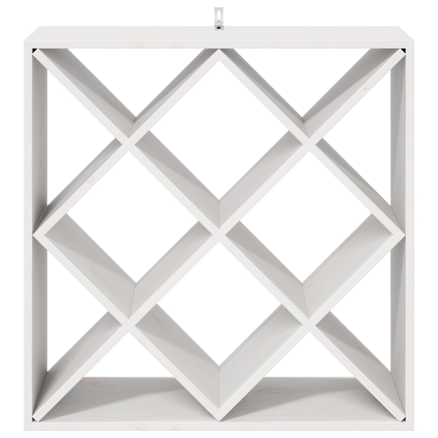 Wijnrek 2 pcs Wit 62 x 25 x 62 cm Massief grenenhout is nu te koop bij PeponiXL, paradijselijk wonen!