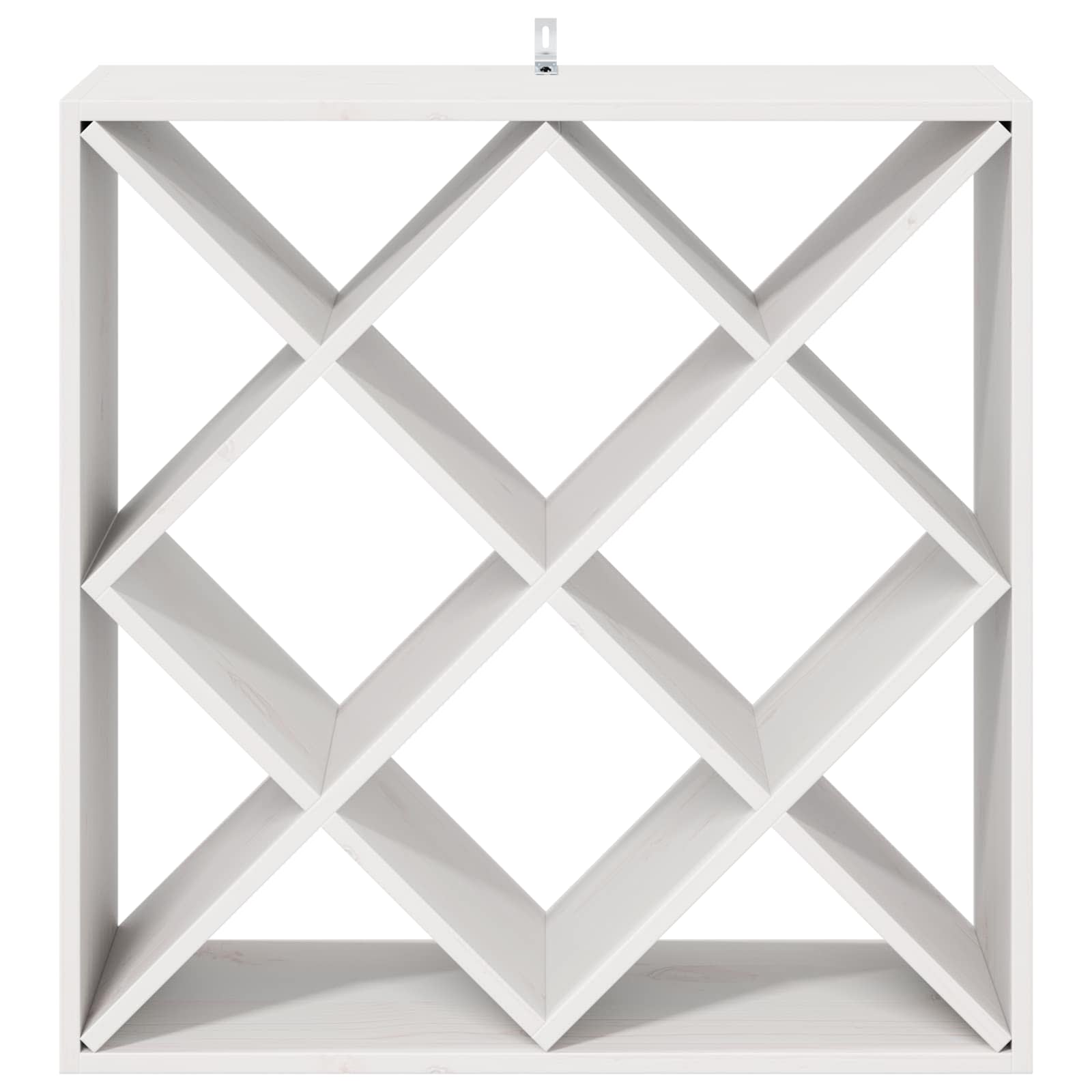 Wijnrek 2 pcs Wit 62 x 25 x 62 cm Massief grenenhout is nu te koop bij PeponiXL, paradijselijk wonen!