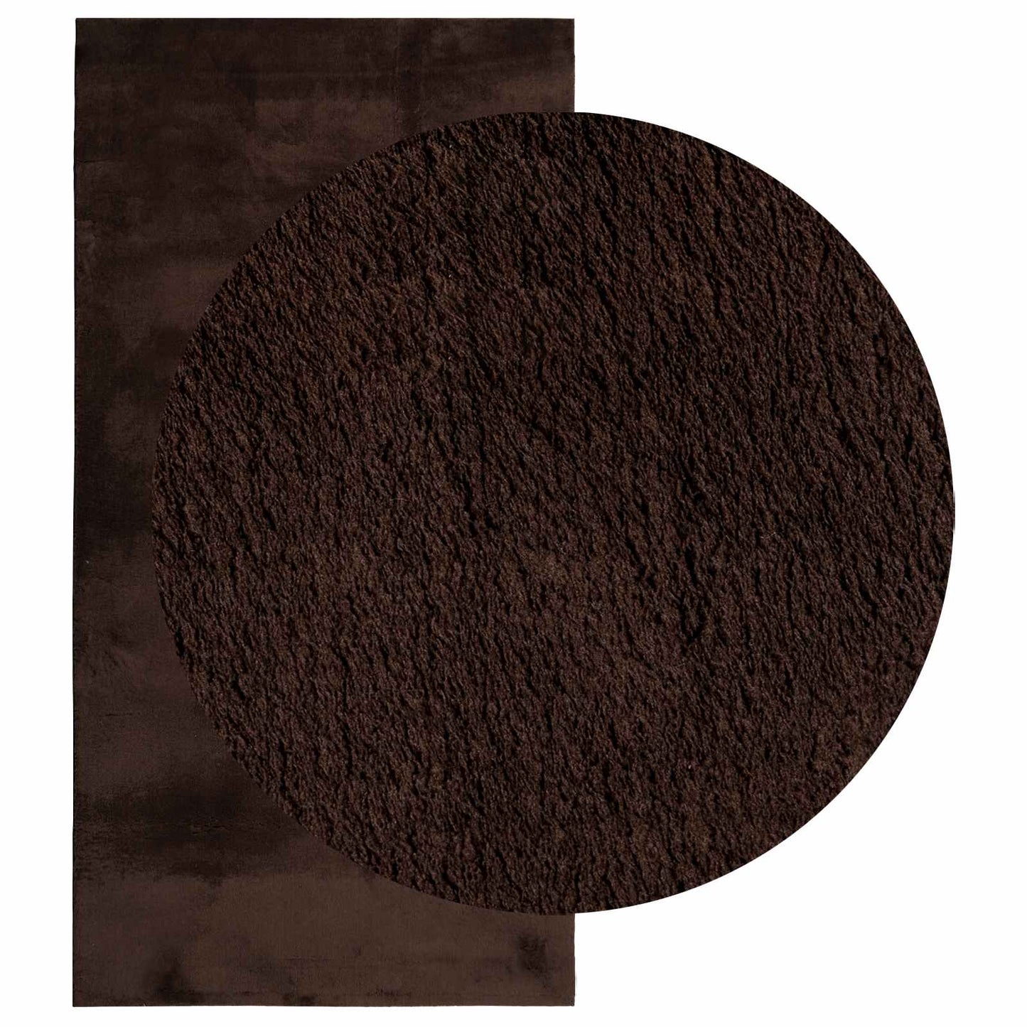 Medium pile zachte en wasbare tapijt HUARTE Bruin 150 x 80 cm