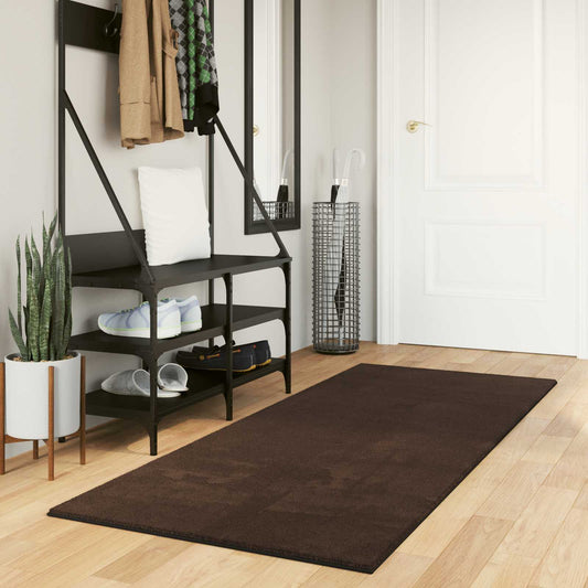 Medium pile zachte en wasbare tapijt HUARTE Bruin 200 x 80 cm is nu te koop bij PeponiXL, paradijselijk wonen!