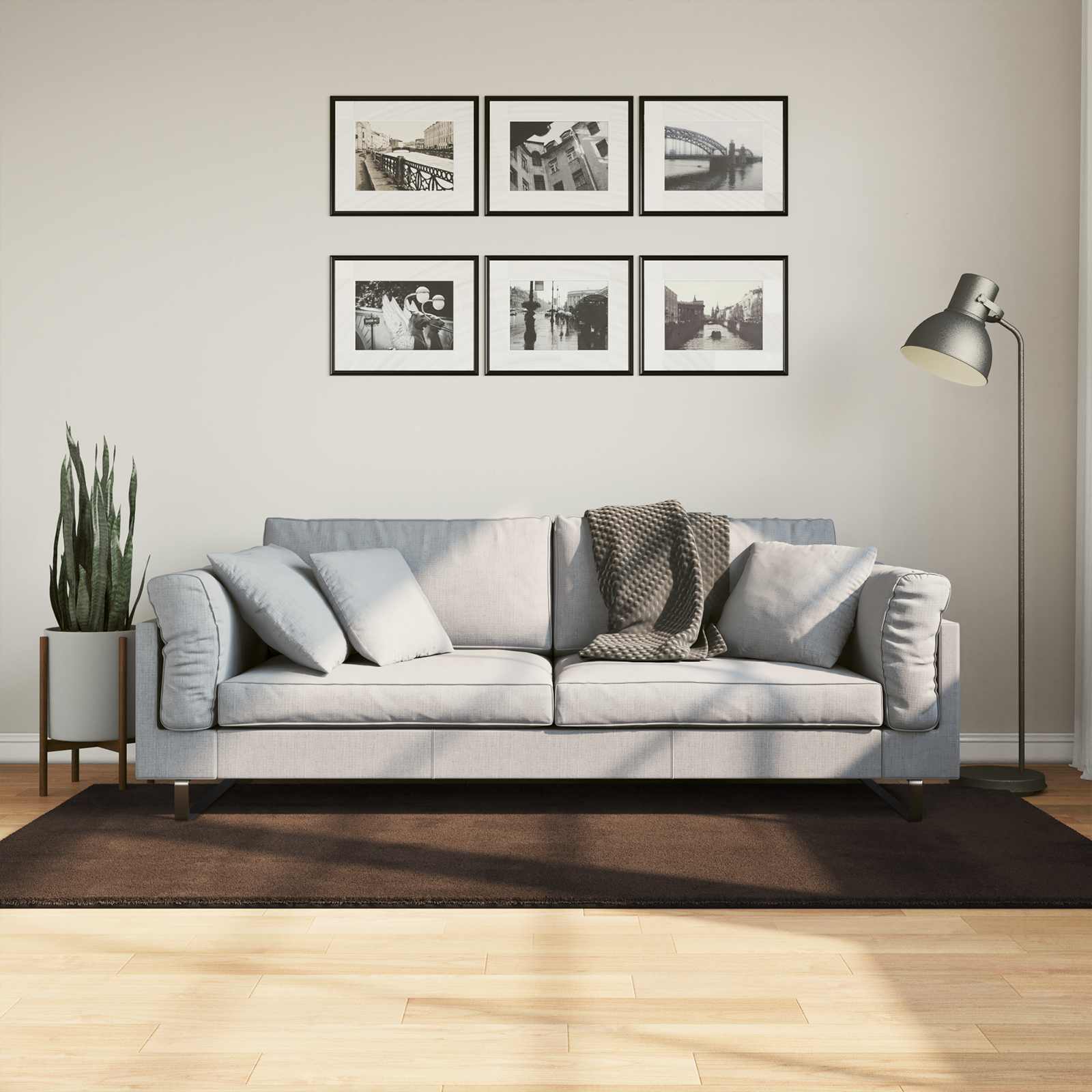 Medium pile zachte en wasbare tapijt HUARTE Bruin 200 x 100 cm is nu te koop bij PeponiXL, paradijselijk wonen!