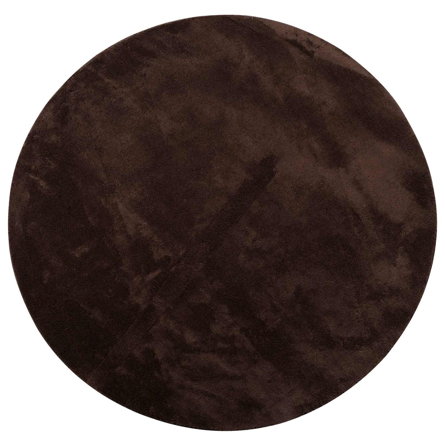 Medium pile zachte en wasbare tapijt HUARTE Bruin Ø 80 CM is nu te koop bij PeponiXL, paradijselijk wonen!