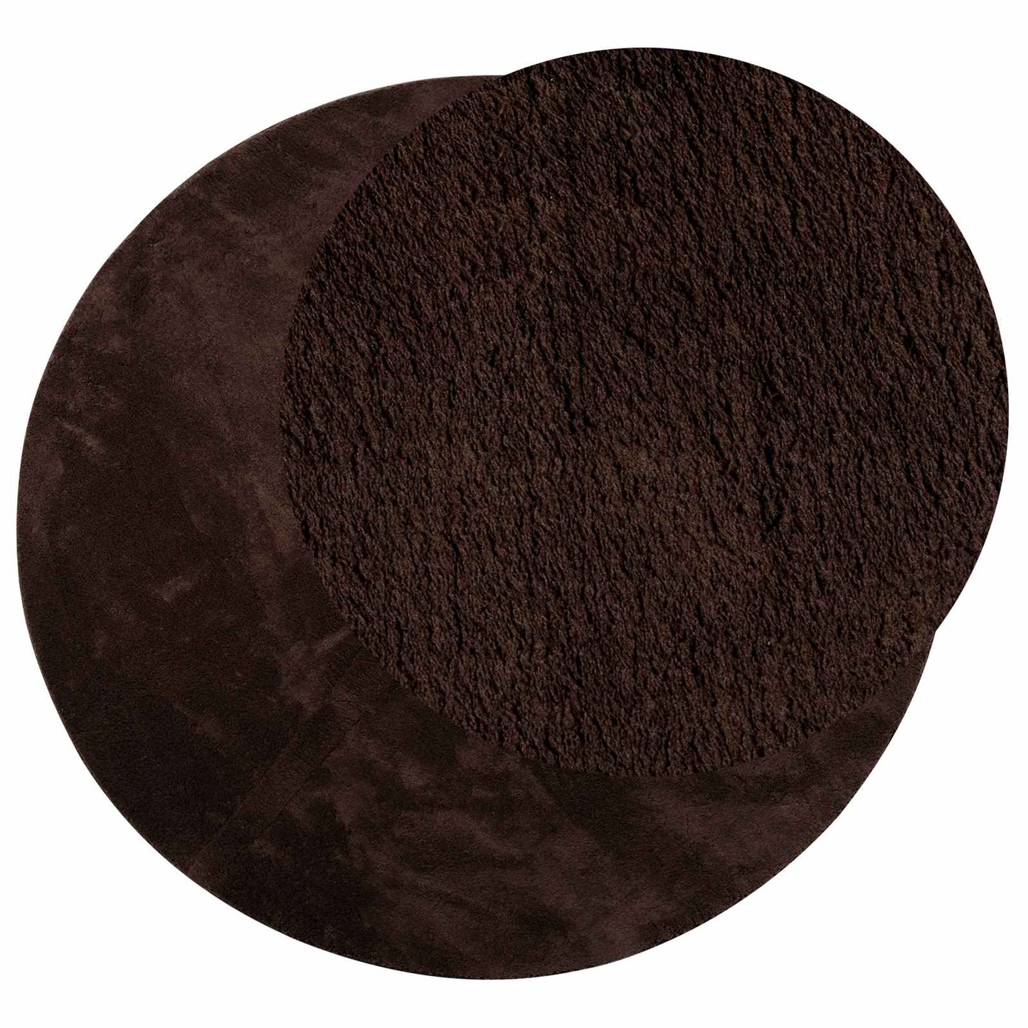 Medium pile zachte en wasbare tapijt HUARTE Bruin Ø 160 CM is nu te koop bij PeponiXL, paradijselijk wonen!