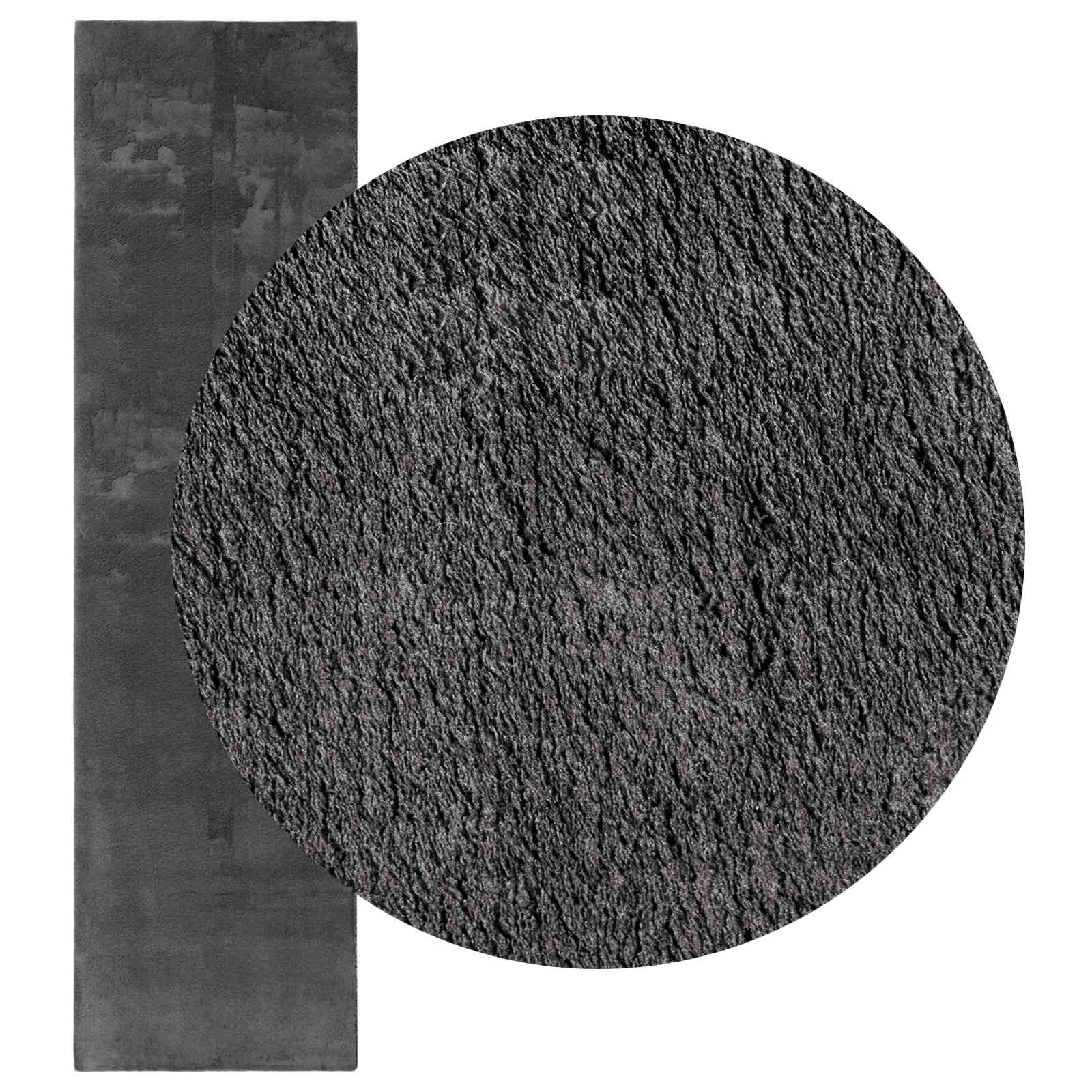 Vloerkleden Rechthoekig HUARTE Antraciet 500 x 80 cm Polyester is nu te koop bij PeponiXL, paradijselijk wonen!