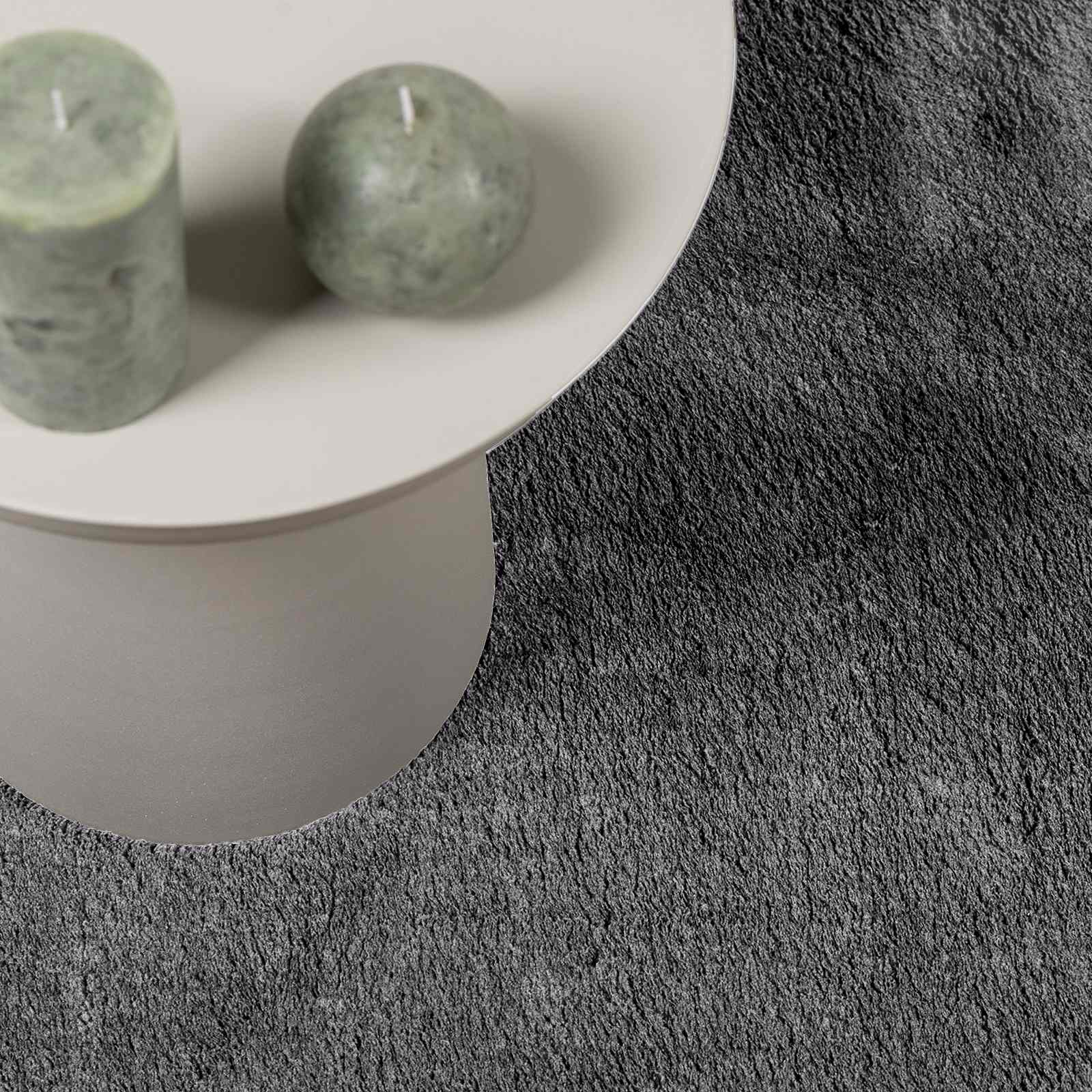 Vloerkleden Rechthoekig HUARTE Antraciet 750 x 80 cm Polyester is nu te koop bij PeponiXL, paradijselijk wonen!