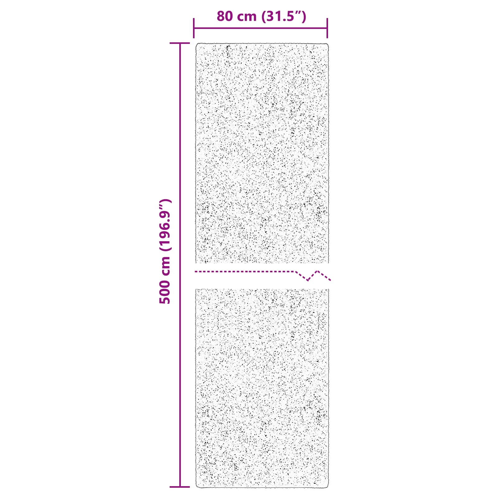 Vloerkleden Rechthoekig HUARTE Beige 500 x 80 cm Polyester is nu te koop bij PeponiXL, paradijselijk wonen!