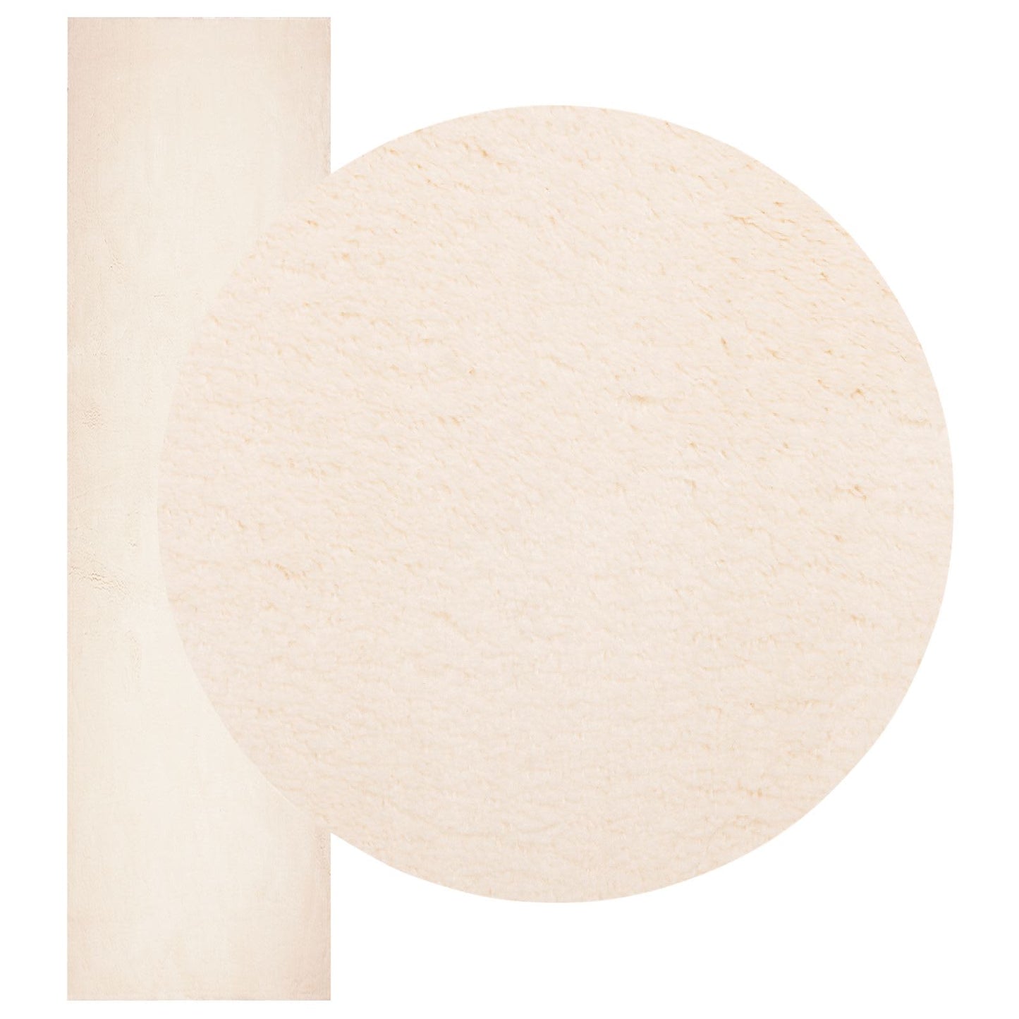 Medium pile zachte en wasbare tapijt HUARTE Beige 80 x 750 cm is nu te koop bij PeponiXL, paradijselijk wonen!