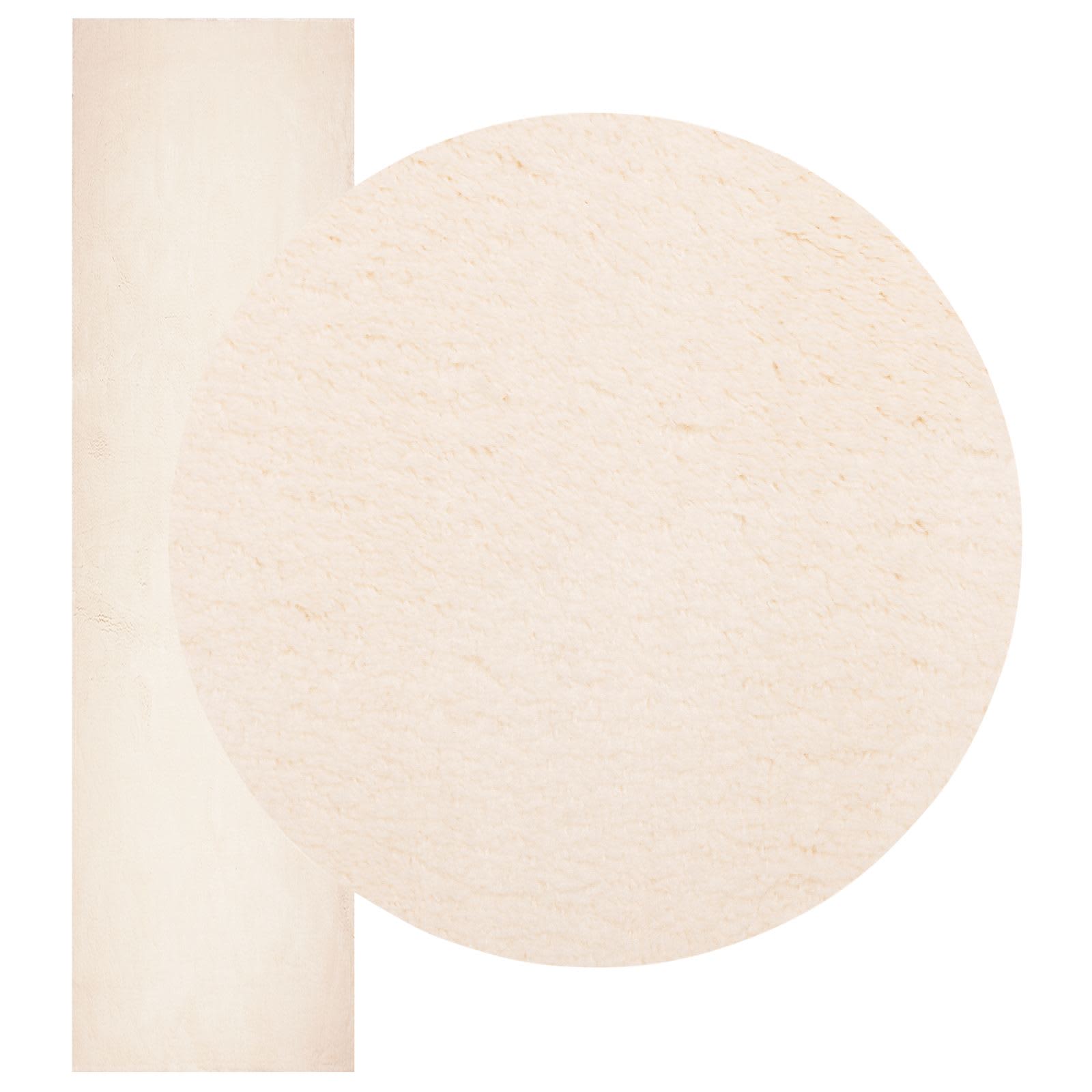 Medium pile zachte en wasbare tapijt HUARTE Beige 80 x 750 cm is nu te koop bij PeponiXL, paradijselijk wonen!