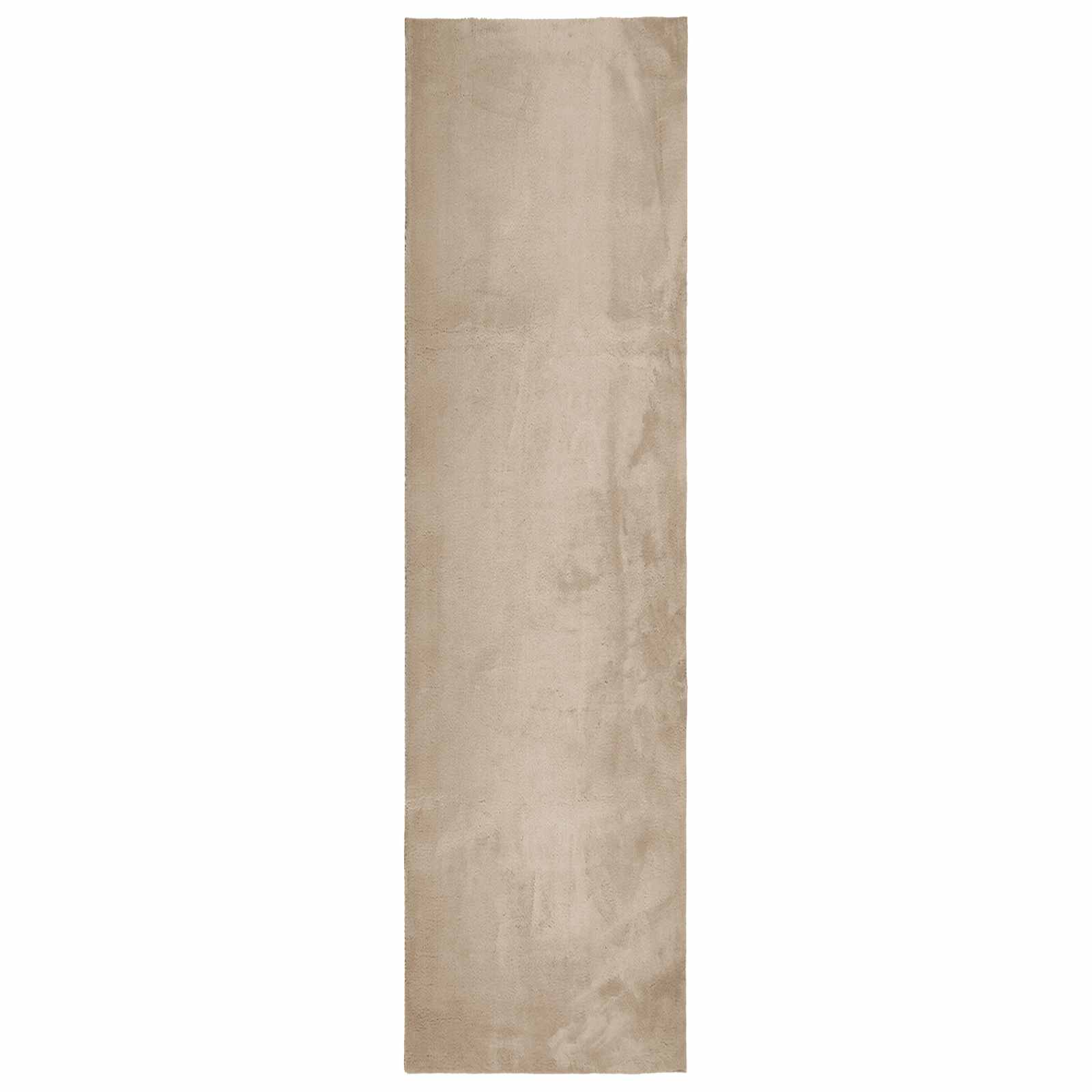 Medium pile zachte en wasbare tapijt HUARTE Zand 1000 x 80 cm is nu te koop bij PeponiXL, paradijselijk wonen!