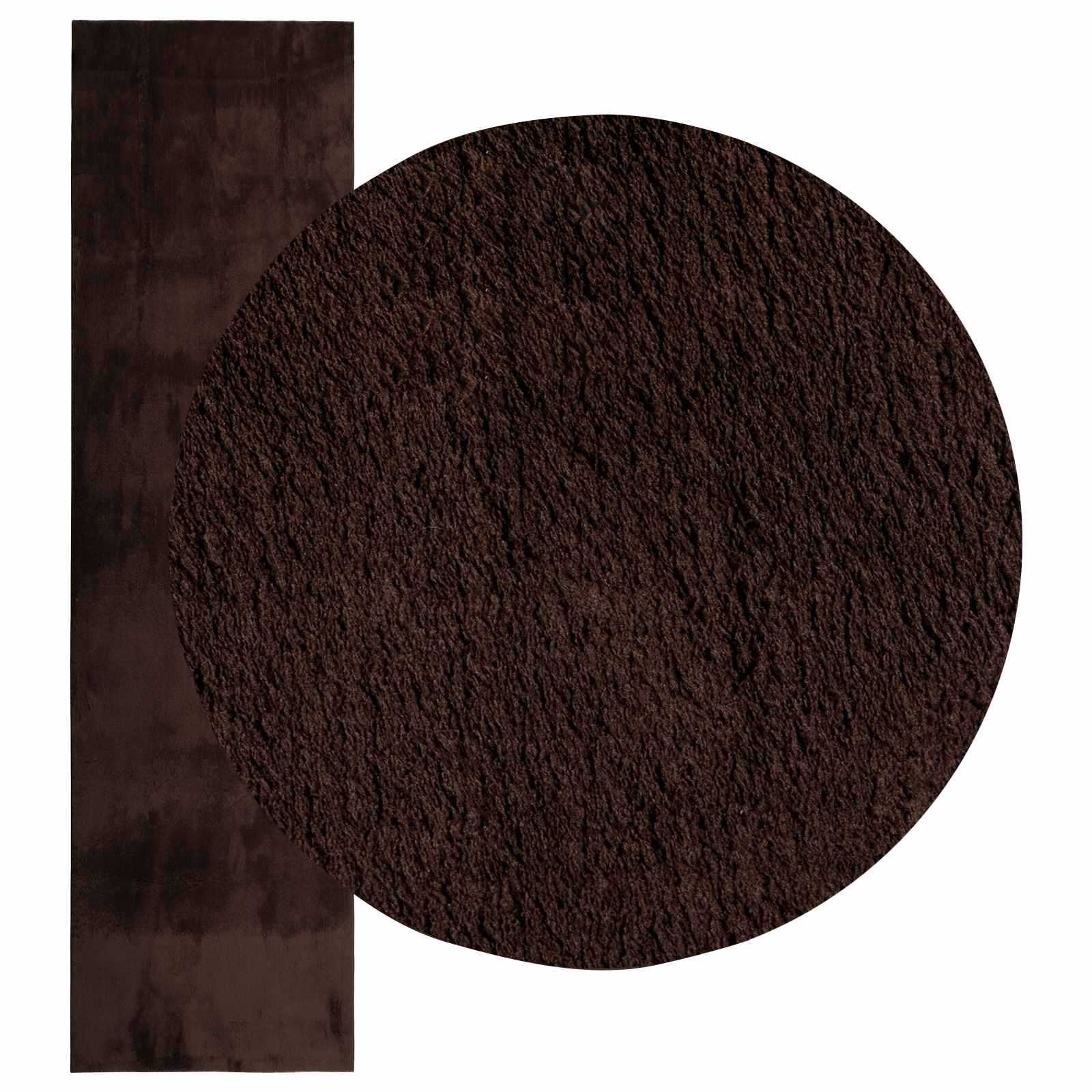 Medium pile zachte en wasbare tapijt HUARTE Bruin 500 x 80 cm is nu te koop bij PeponiXL, paradijselijk wonen!