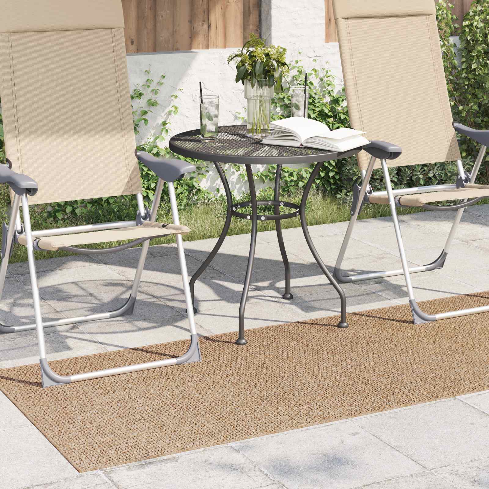 Vloerkleden Rechthoekig AGIRA Naturel 200 x 80 cm Polyester is nu te koop bij PeponiXL, paradijselijk wonen!
