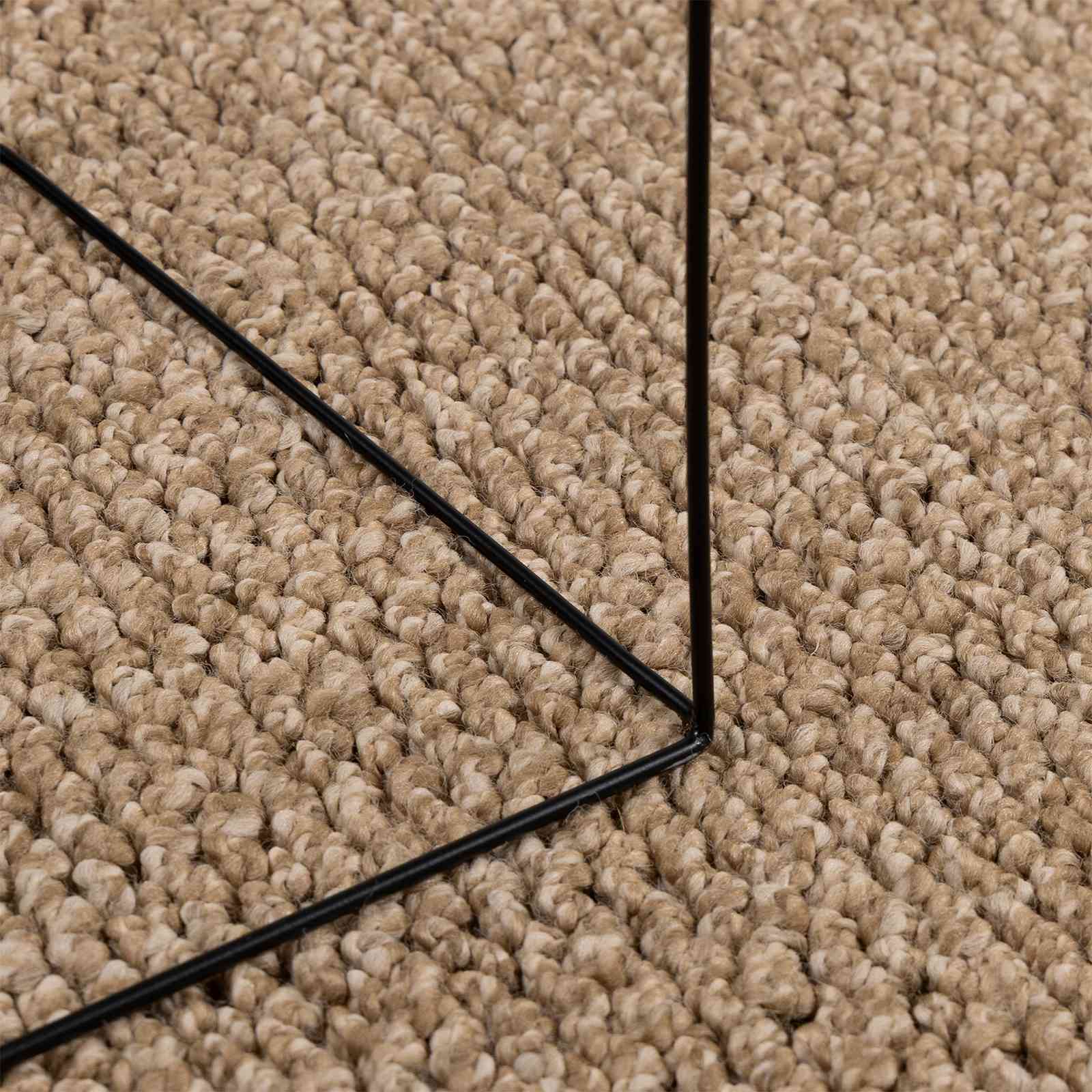 Vloerkleden Rond AGIRA Naturel Ø 120 CM Polyester is nu te koop bij PeponiXL, paradijselijk wonen!