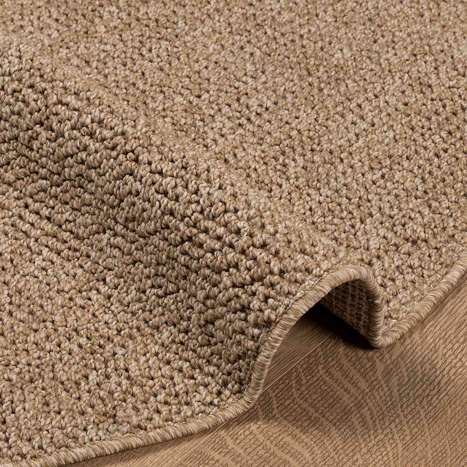 Vloerkleden Rond AGIRA Naturel Ø 120 CM Polyester is nu te koop bij PeponiXL, paradijselijk wonen!