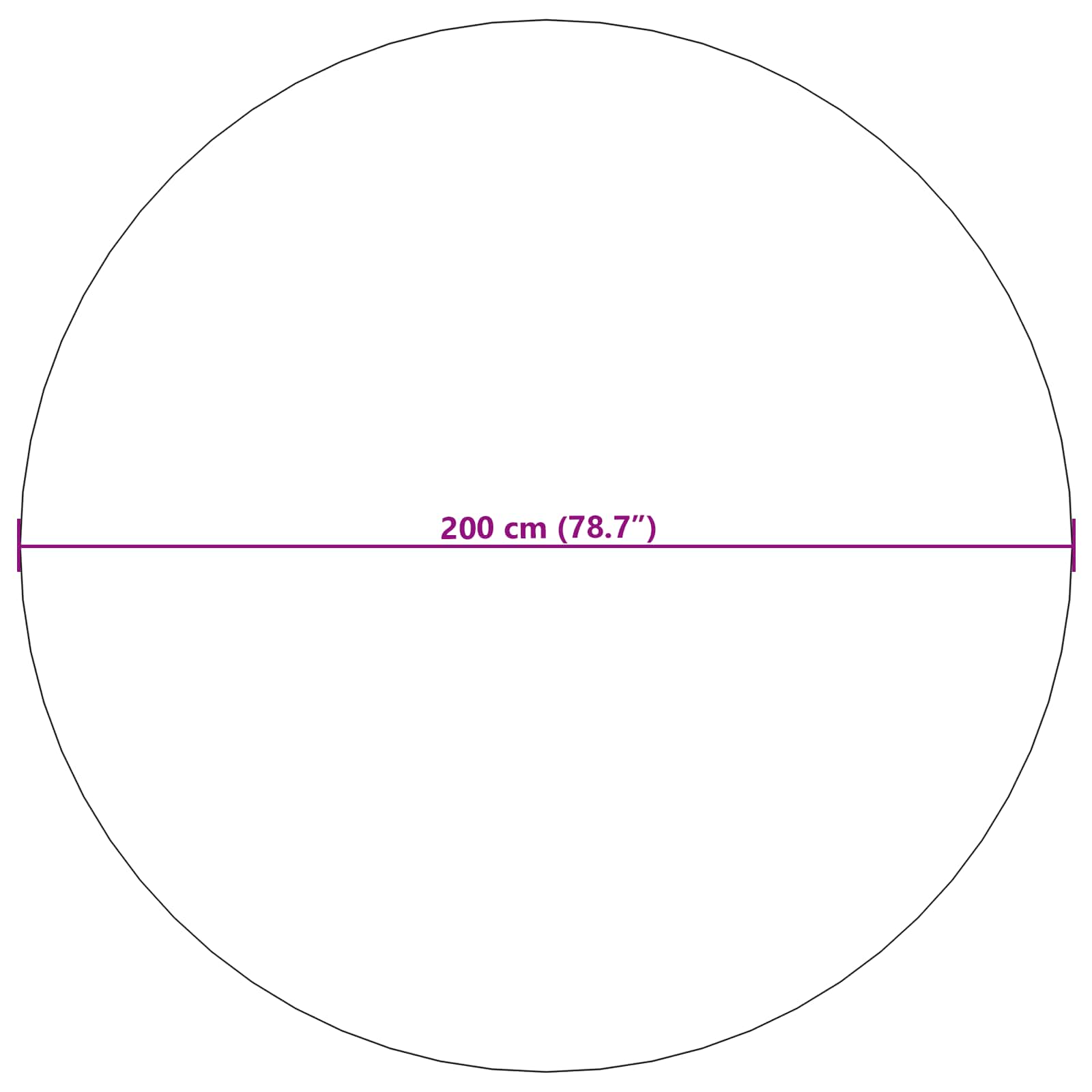 Vloerkleden Rond AGIRA Naturel Ø 200 CM Polyester is nu te koop bij PeponiXL, paradijselijk wonen!
