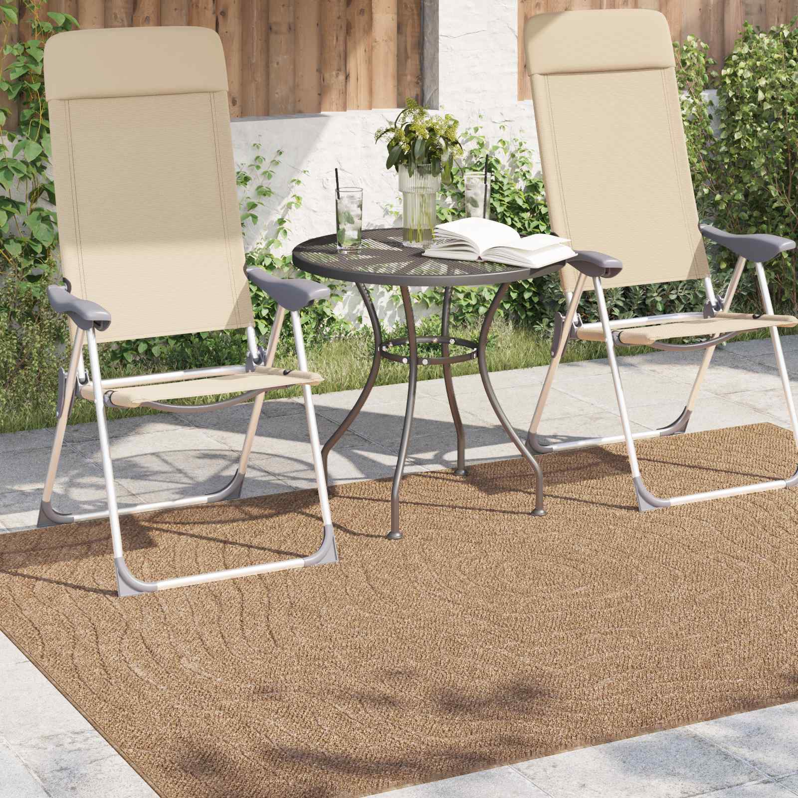 Vloerkleden Moiré AGIRA Naturel 170 x 120 cm Polyester is nu te koop bij PeponiXL, paradijselijk wonen!