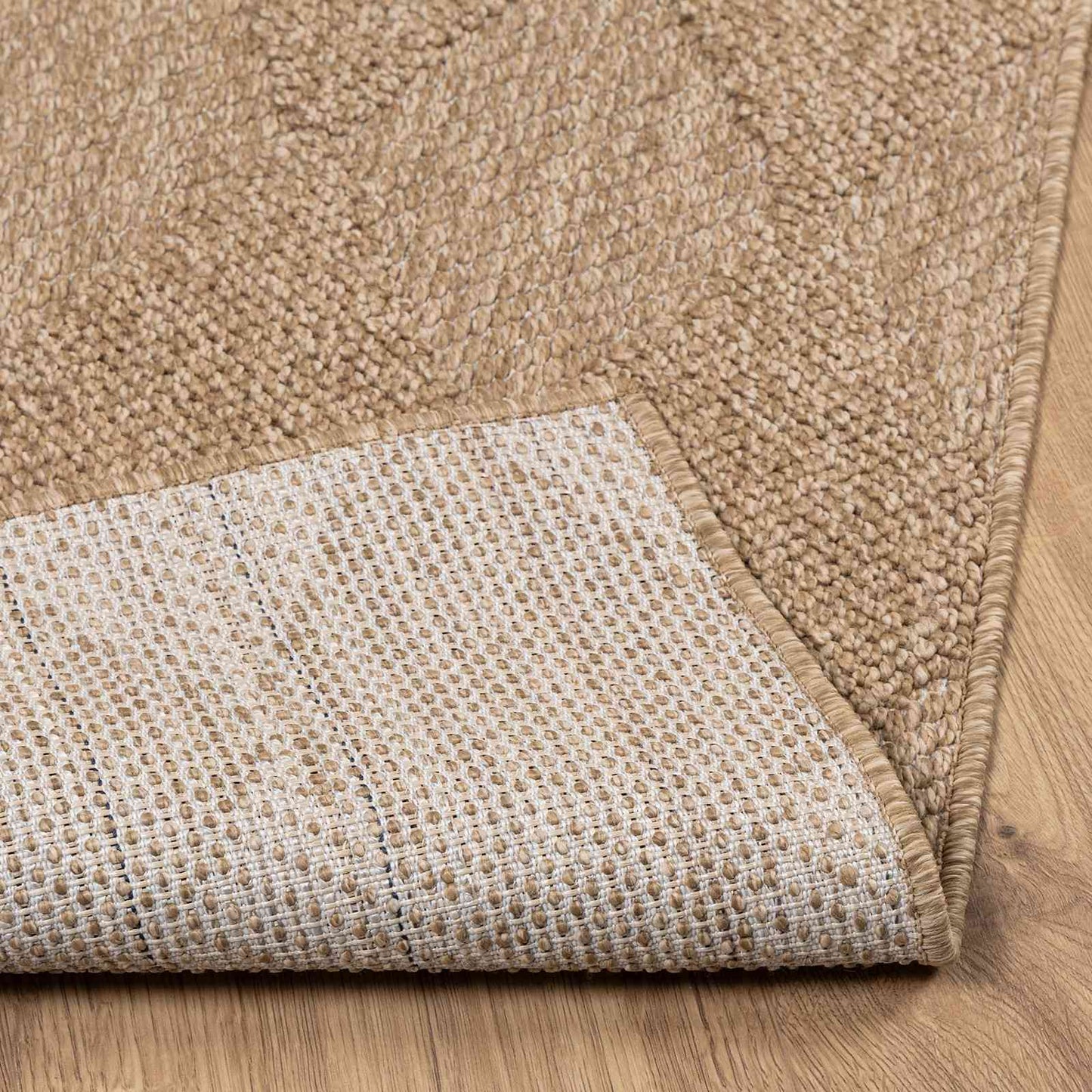 Vloerkleden Vierkant AGIRA Naturel 120 x 120 cm Polyester is nu te koop bij PeponiXL, paradijselijk wonen!