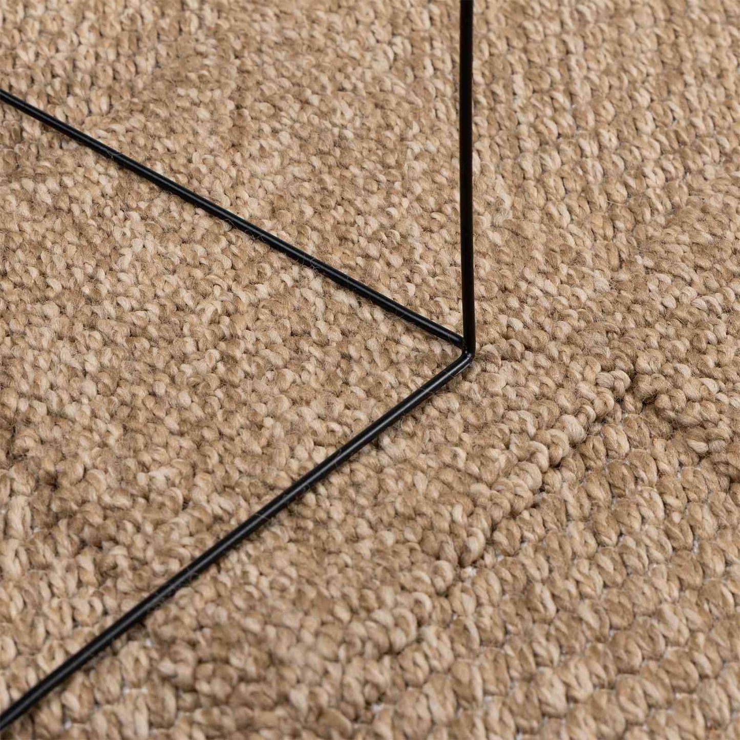 Vloerkleden Vierkant AGIRA Naturel 200 x 200 cm Polyester is nu te koop bij PeponiXL, paradijselijk wonen!