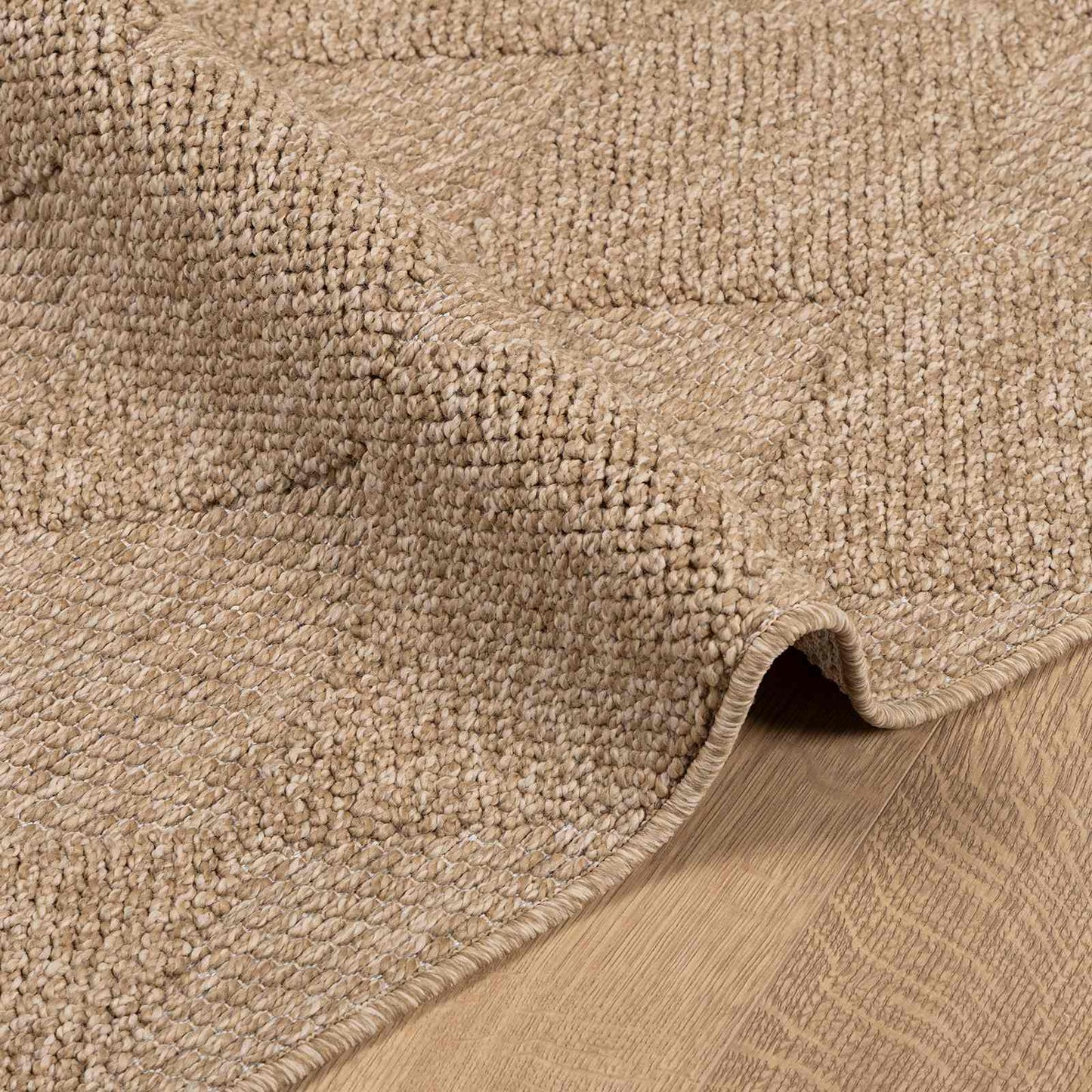 Vloerkleden Vierkant AGIRA Naturel 200 x 200 cm Polyester is nu te koop bij PeponiXL, paradijselijk wonen!