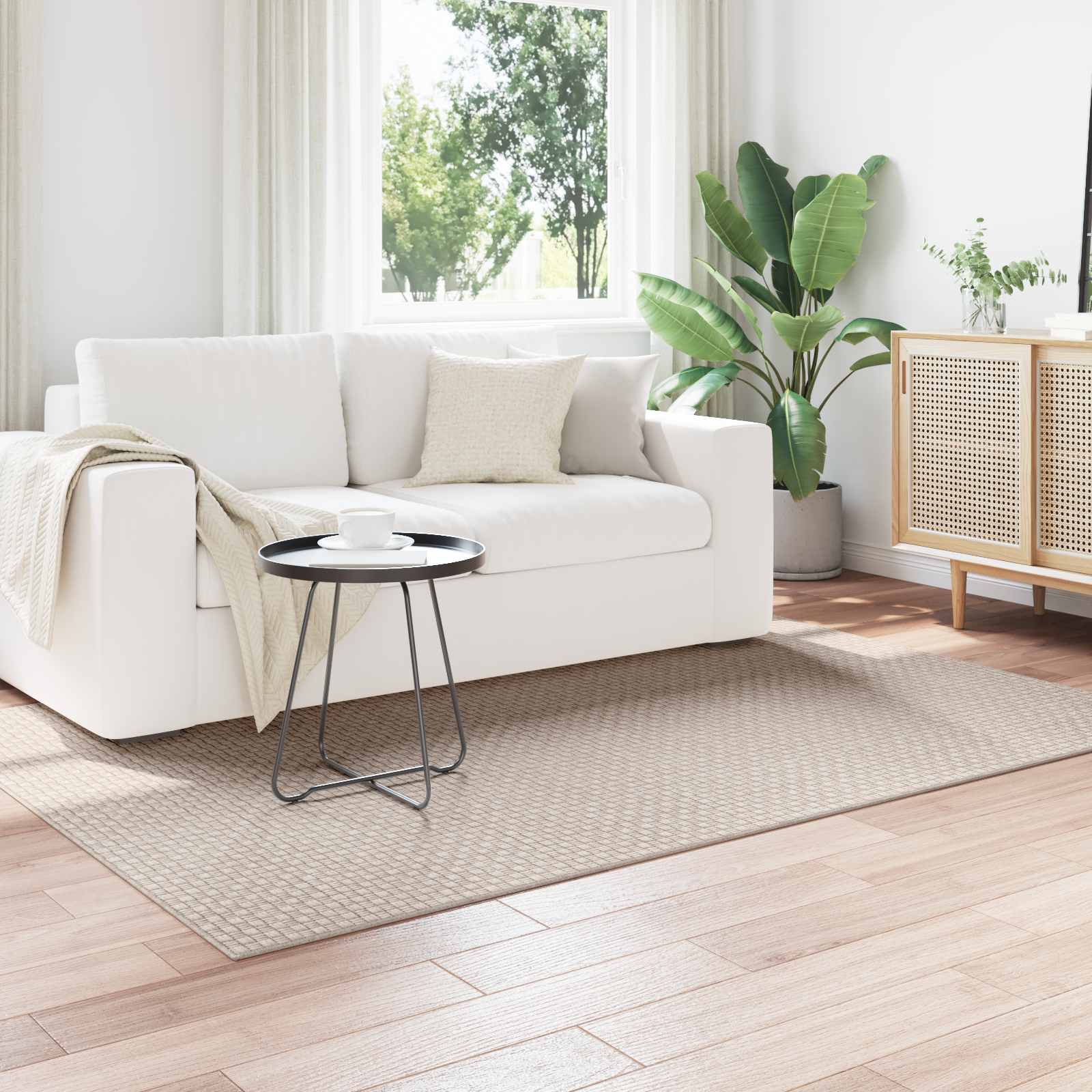 Vloerkleden Rechthoekig FARO Crème 230 x 160 cm Polyester is nu te koop bij PeponiXL, paradijselijk wonen!