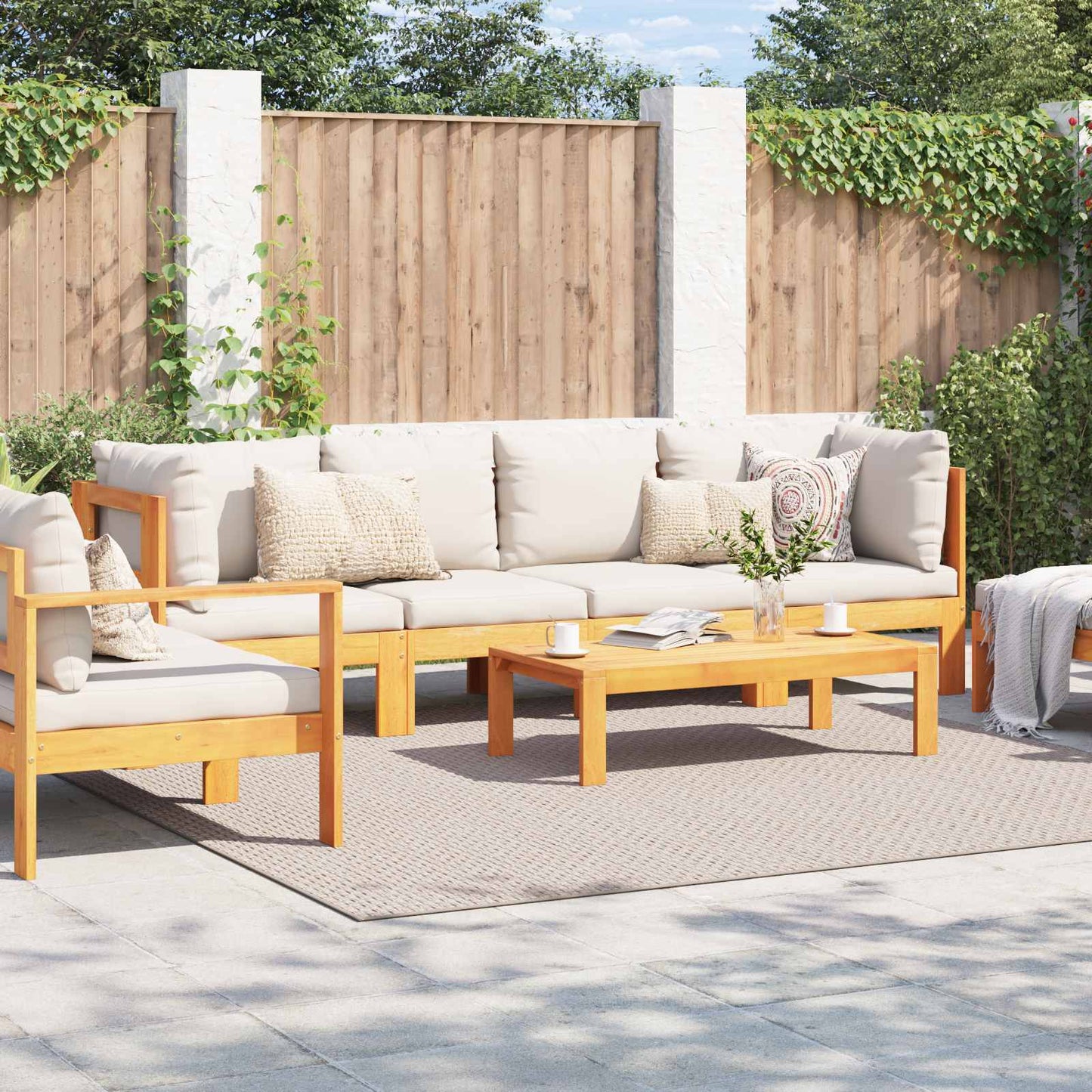 Vloerkleden Vierkant FARO Crème 240 x 240 cm Polyester is nu te koop bij PeponiXL, paradijselijk wonen!