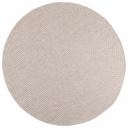 Vloerkleden Rond FARO Crème Ø 120 CM Polyester is nu te koop bij PeponiXL, paradijselijk wonen!