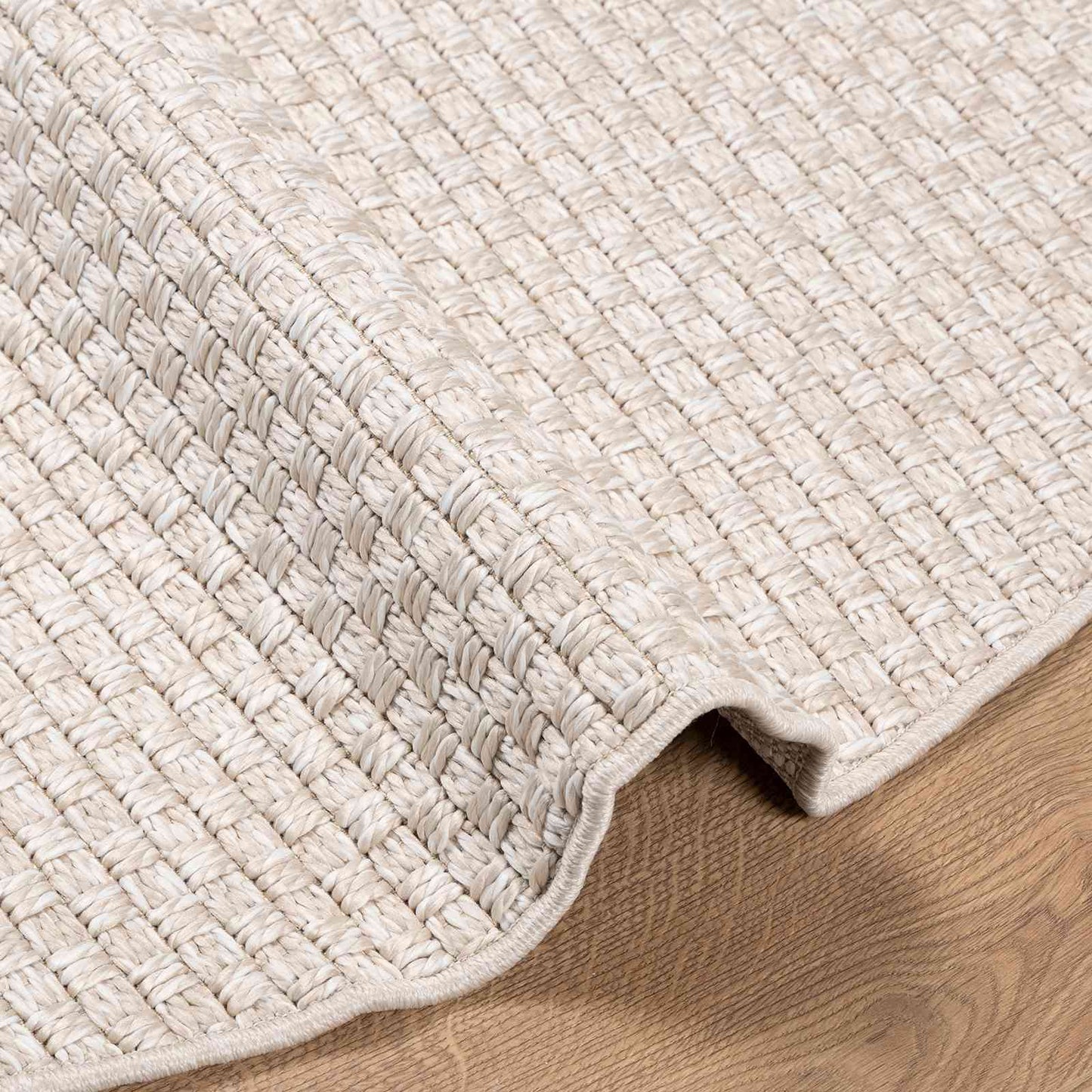 Vloerkleden Rond FARO Crème Ø 160 CM Polyester is nu te koop bij PeponiXL, paradijselijk wonen!