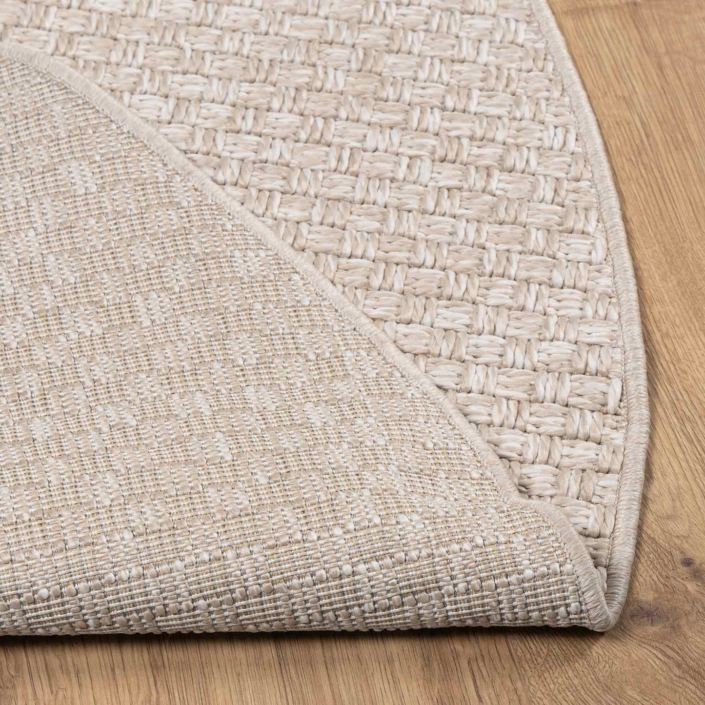 Vloerkleden Rond FARO Crème Ø 200 CM Polyester is nu te koop bij PeponiXL, paradijselijk wonen!
