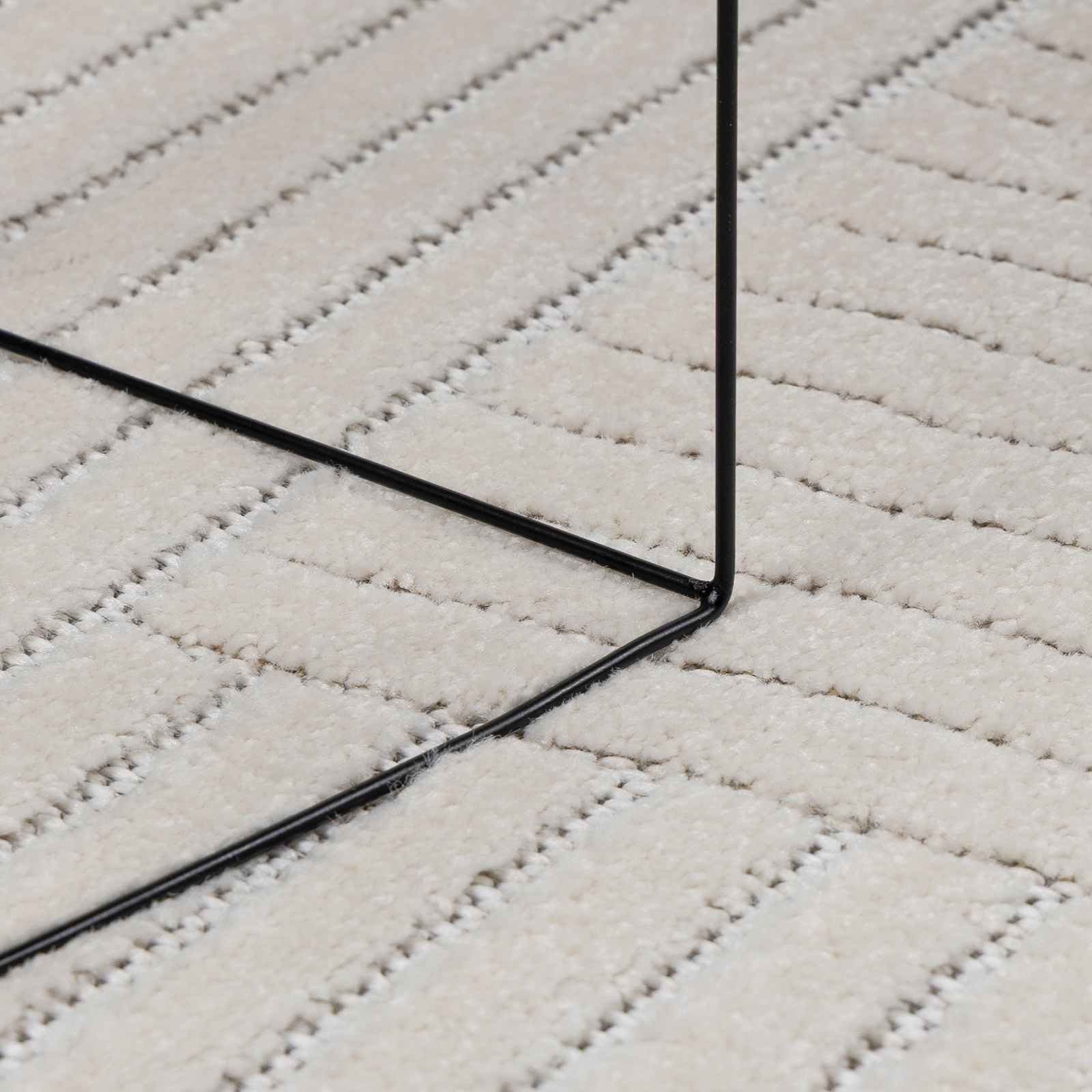 Vloerkleden Rechthoekig PALMERAS Crème 150 x 80 cm Polyester is nu te koop bij PeponiXL, paradijselijk wonen!