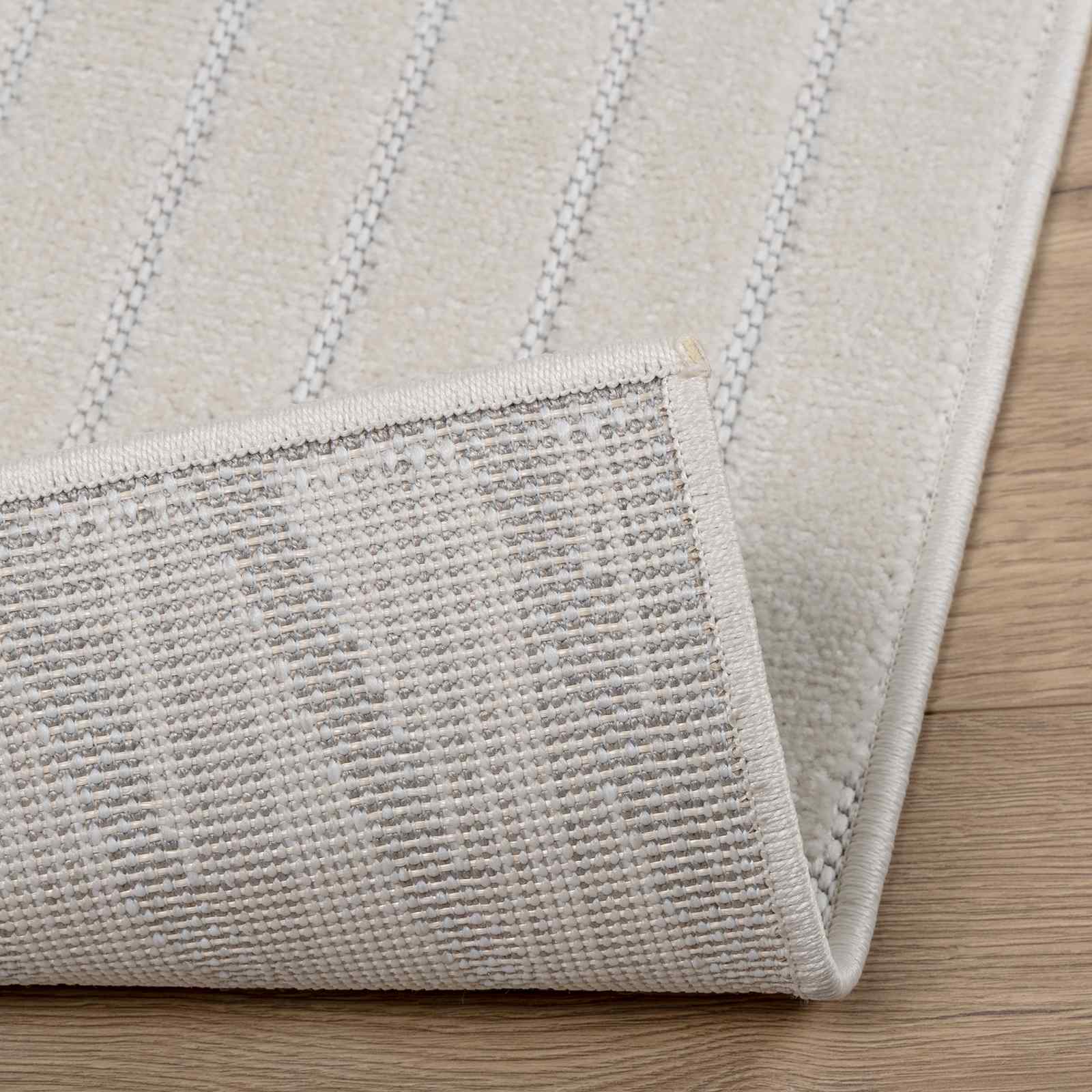 Vloerkleden Vierkant PALMERAS Crème 120 x 120 cm Polyester is nu te koop bij PeponiXL, paradijselijk wonen!