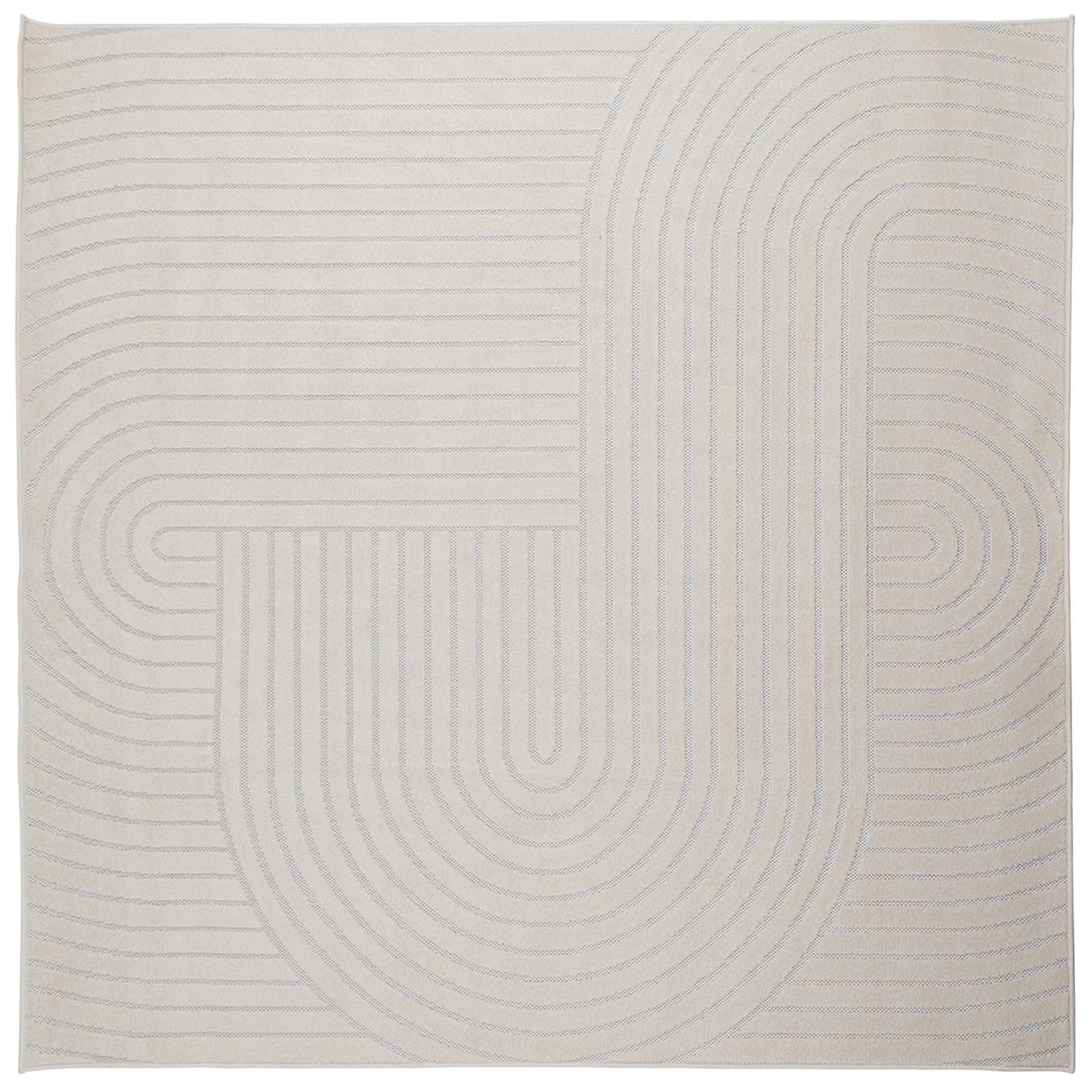 Vloerkleden Vierkant PALMERAS Crème 200 x 200 cm Polyester is nu te koop bij PeponiXL, paradijselijk wonen!
