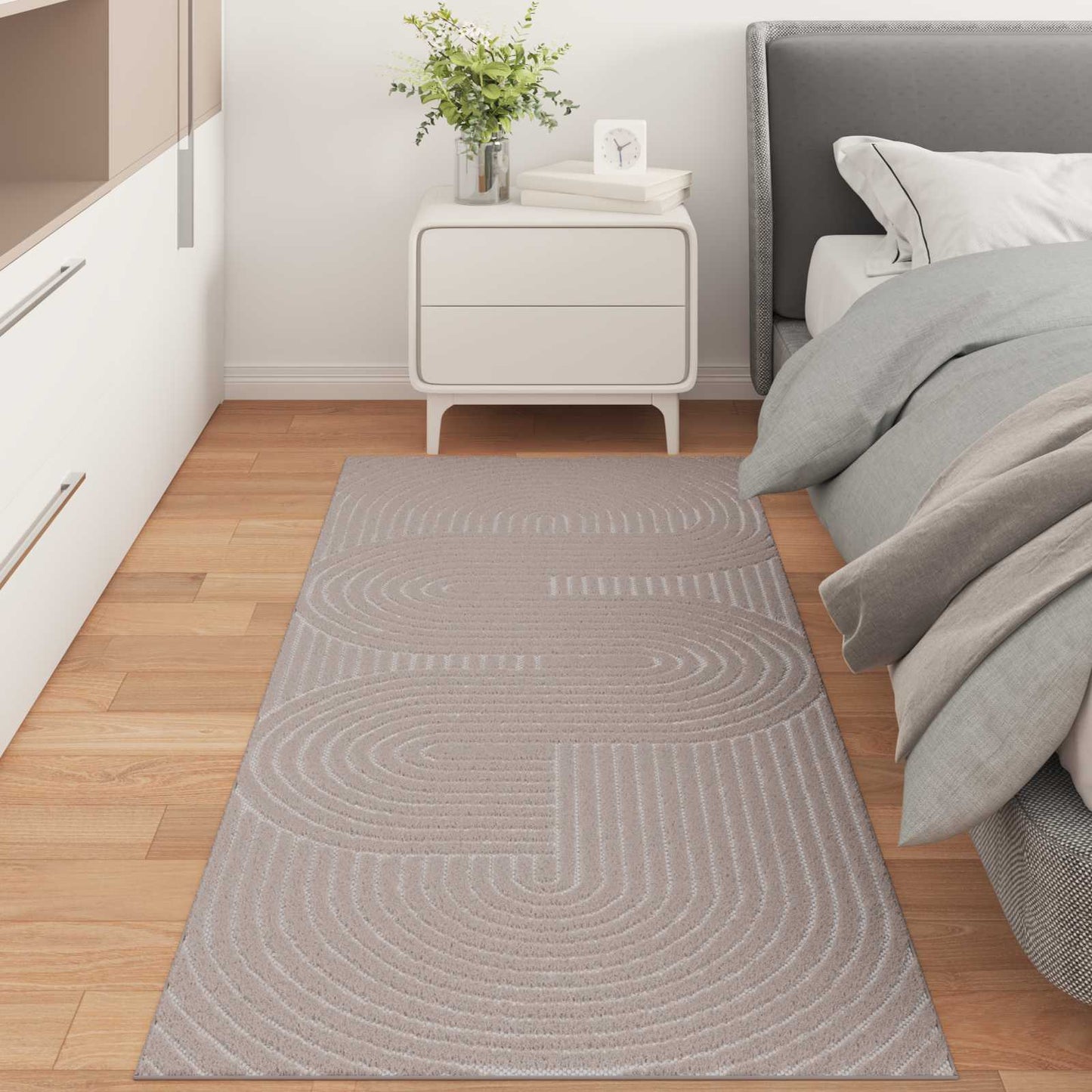 Vloerkleden Rechthoekig PALMERAS Beige 150 x 80 cm Polyester
