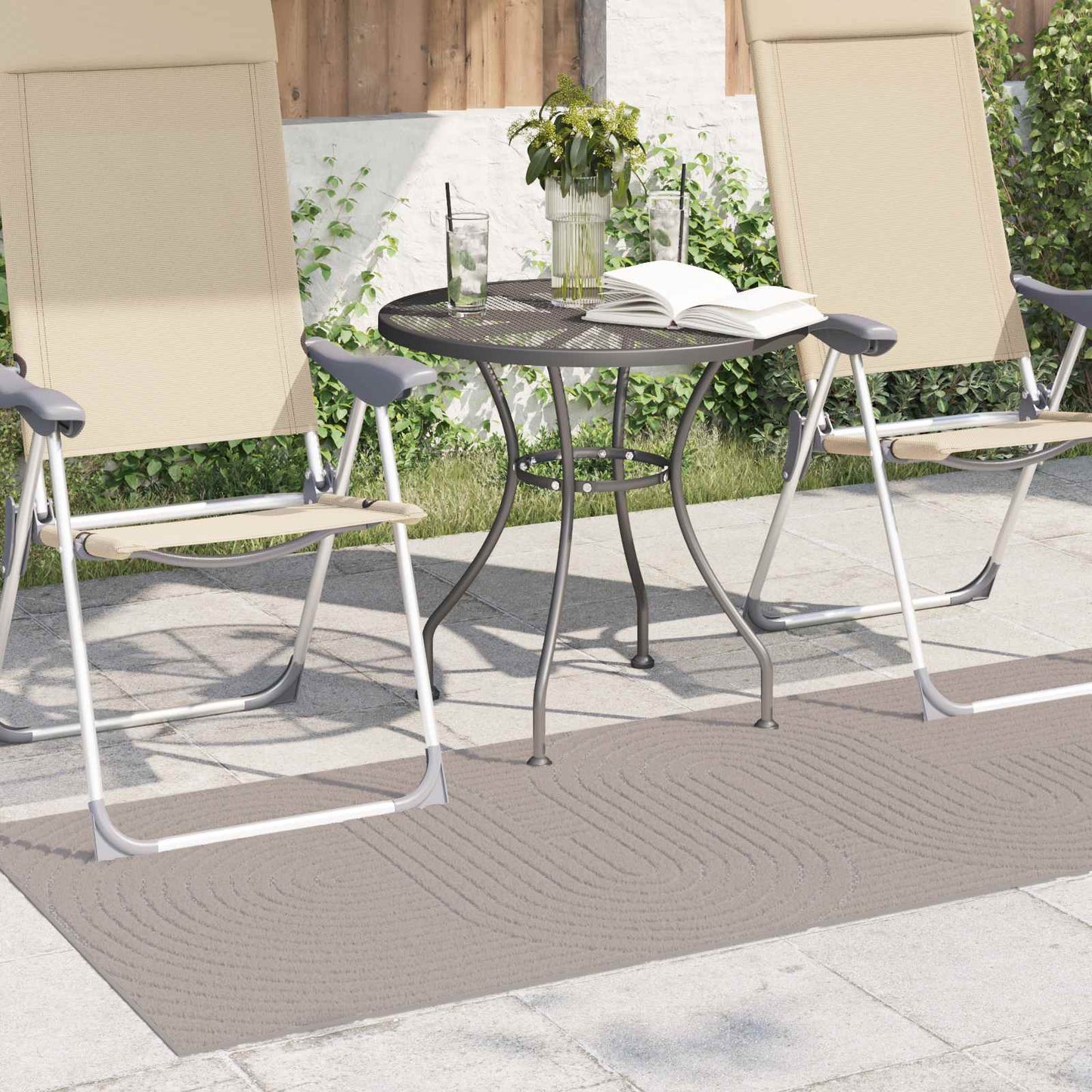 Vloerkleden Rechthoekig PALMERAS Beige 150 x 80 cm Polyester