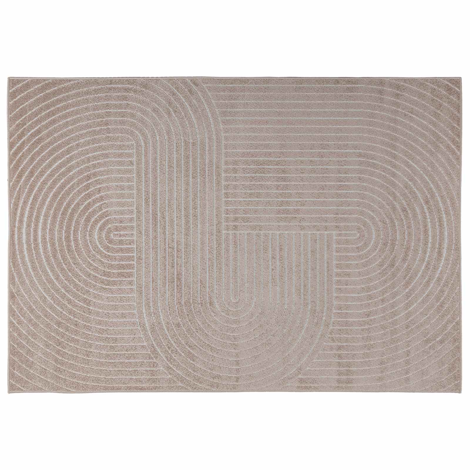 Vloerkleden Rechthoekig PALMERAS Beige 170 x 120 cm Polyester is nu te koop bij PeponiXL, paradijselijk wonen!
