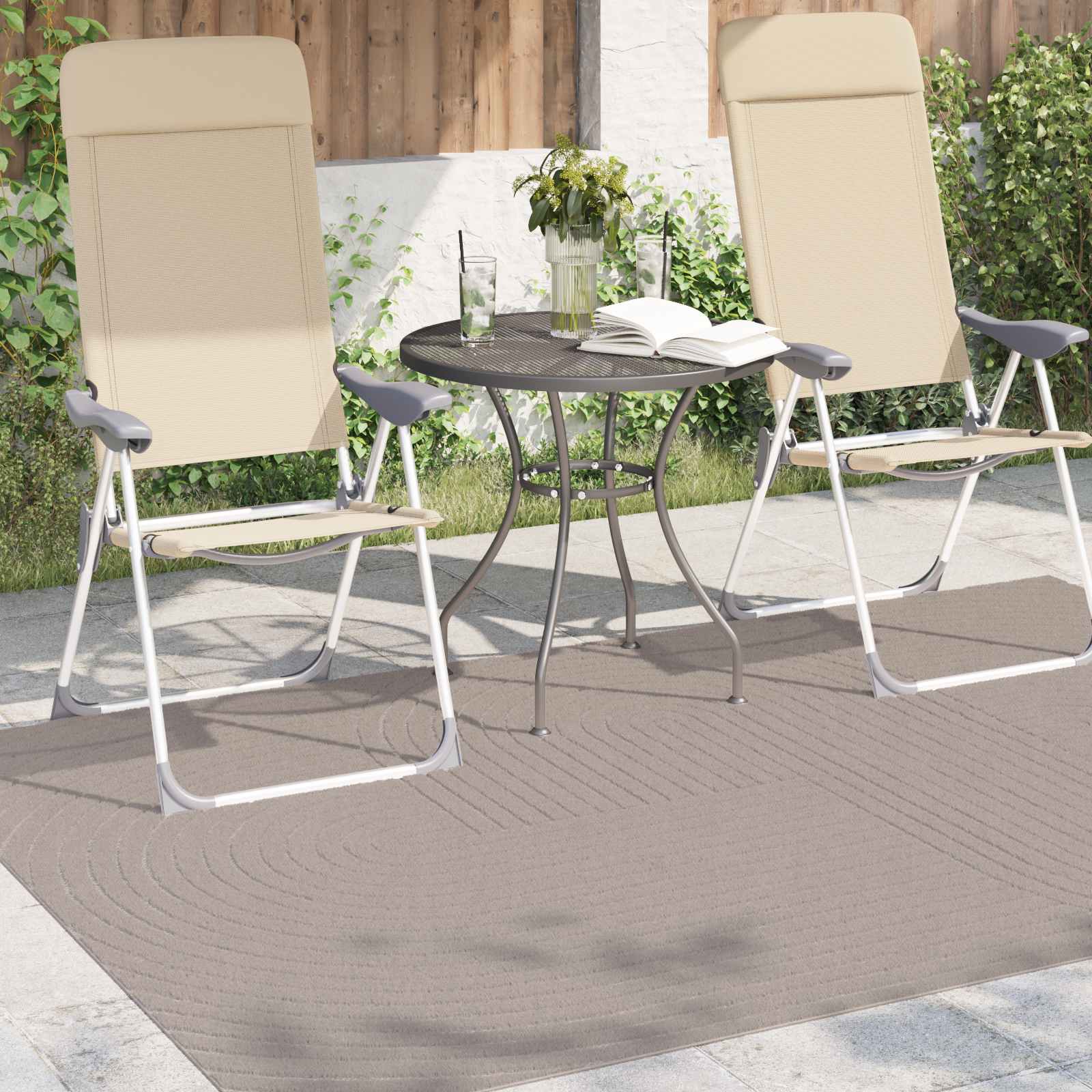 Vloerkleden Rechthoekig PALMERAS Beige 200 x 140 cm Polyester is nu te koop bij PeponiXL, paradijselijk wonen!