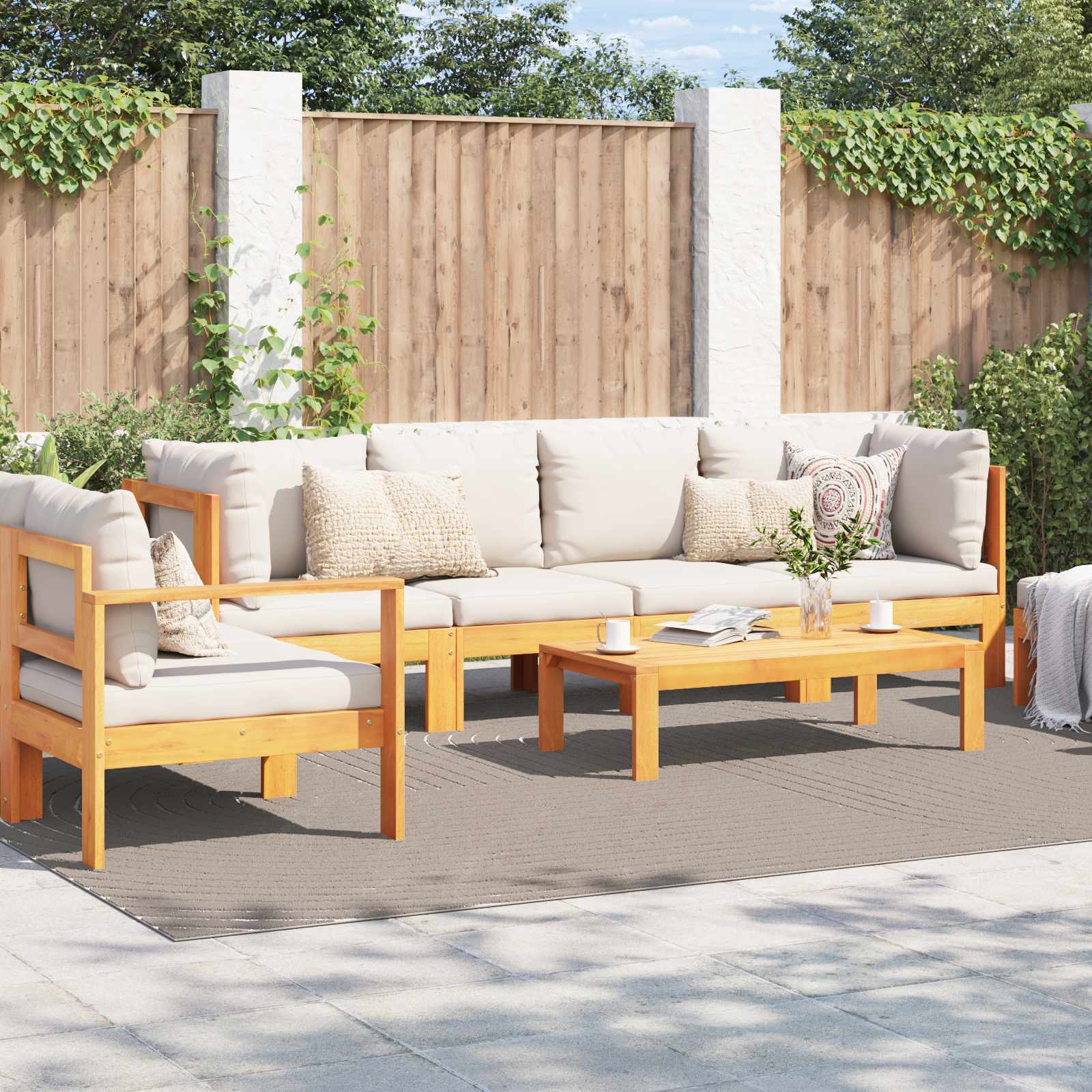 Vloerkleden Rechthoekig PALMERAS Beige 340 x 240 cm Polyester is nu te koop bij PeponiXL, paradijselijk wonen!
