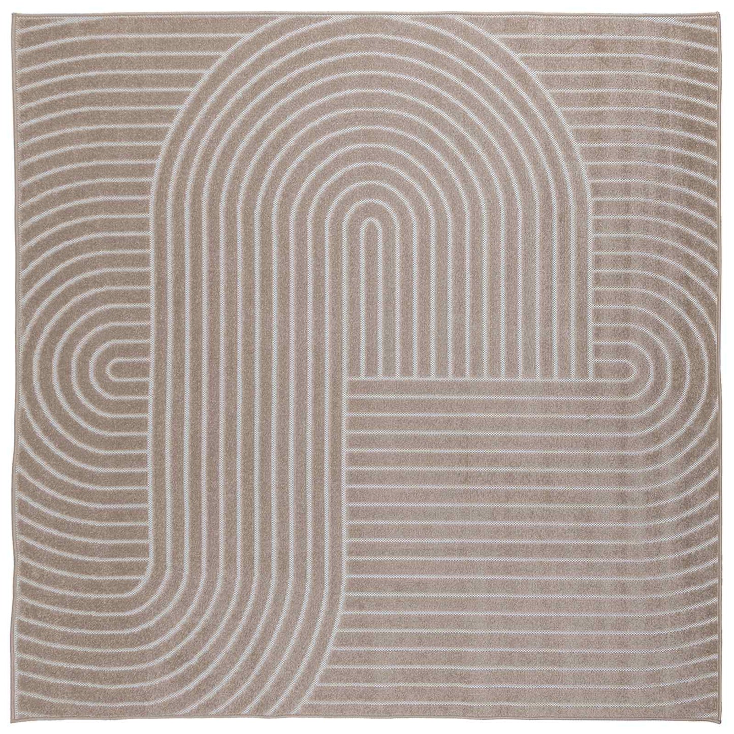 Vloerkleden Vierkant PALMERAS Beige 200 x 200 cm Polyester is nu te koop bij PeponiXL, paradijselijk wonen!