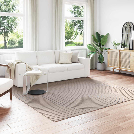 Vloerkleden Vierkant PALMERAS Beige 240 x 240 cm Polyester is nu te koop bij PeponiXL, paradijselijk wonen!