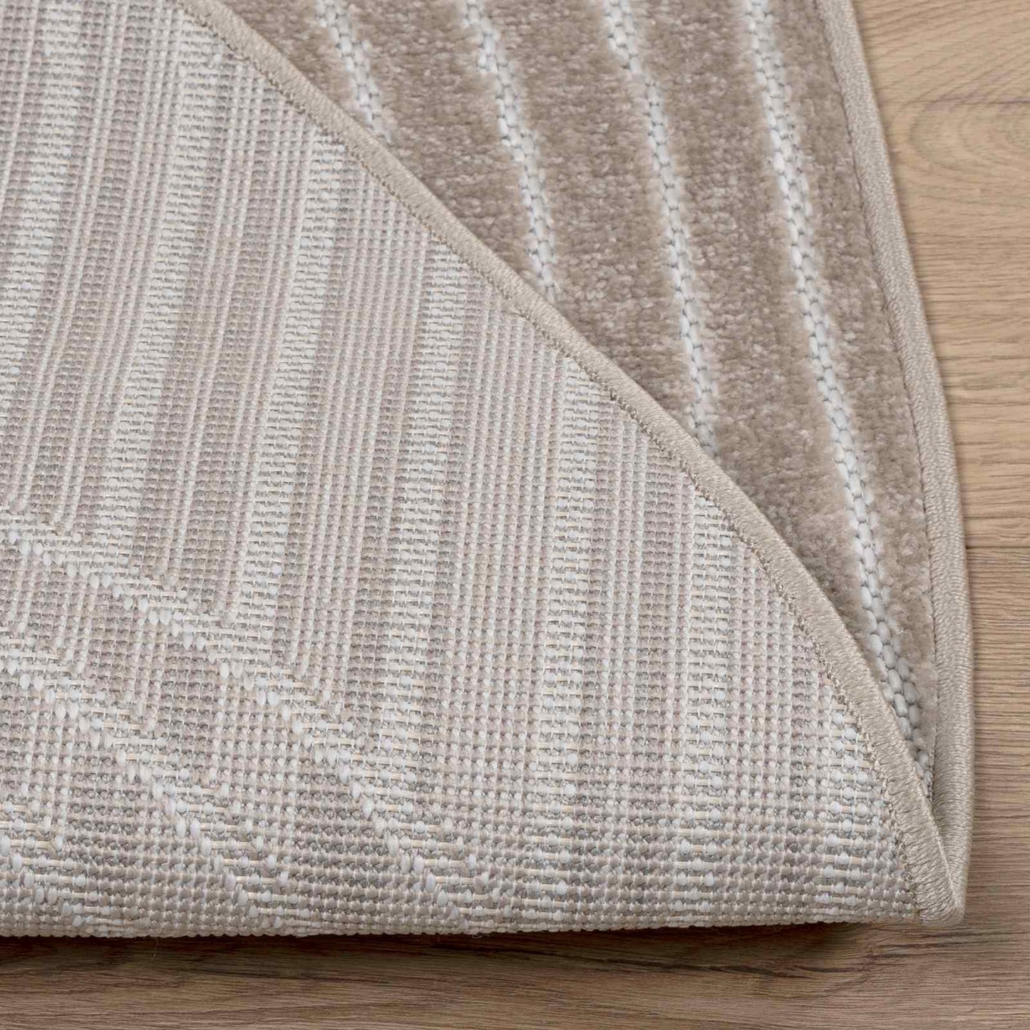 Vloerkleden Rond PALMERAS Beige Ø 120 CM Polyester is nu te koop bij PeponiXL, paradijselijk wonen!