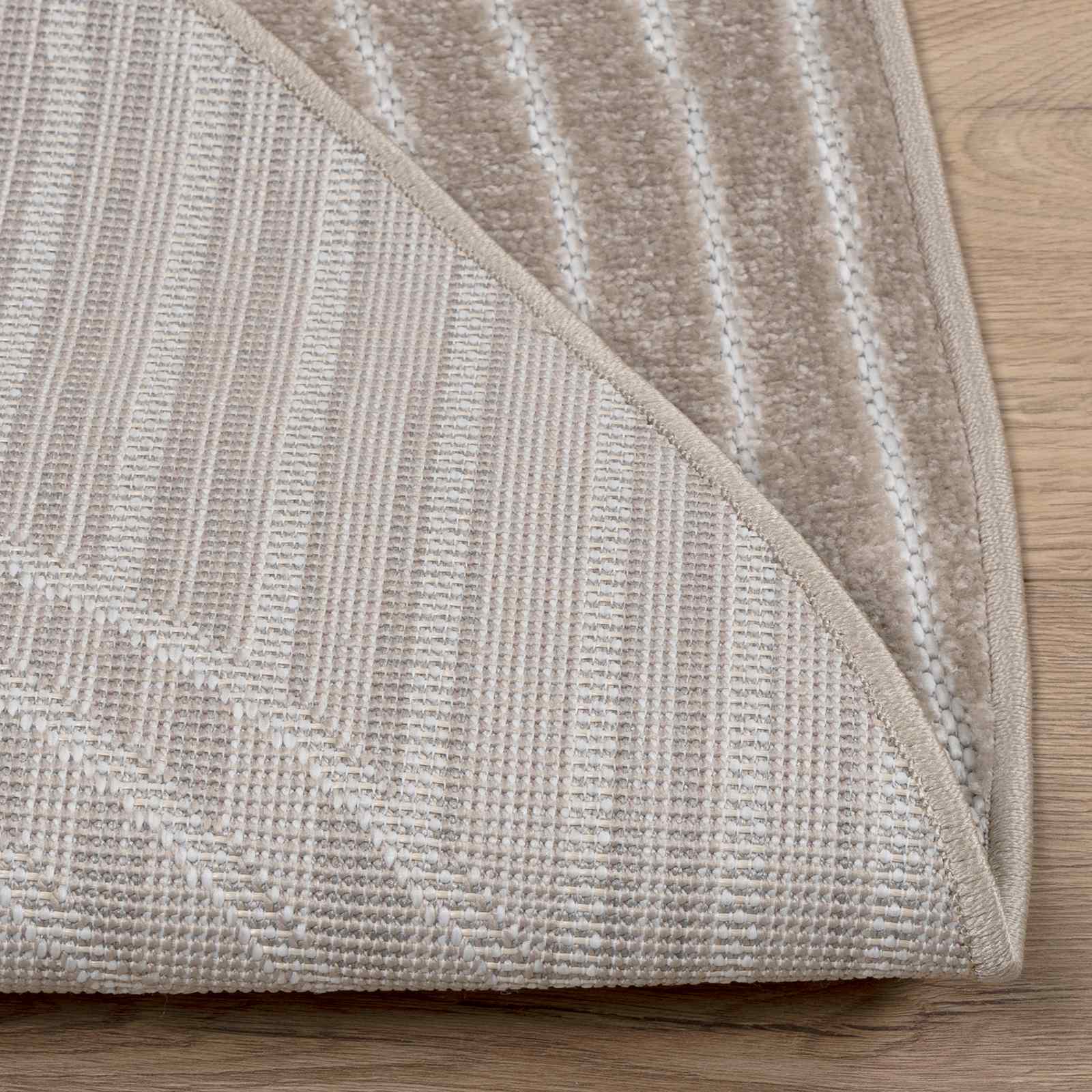 Vloerkleden Rond PALMERAS Beige Ø 120 CM Polyester is nu te koop bij PeponiXL, paradijselijk wonen!